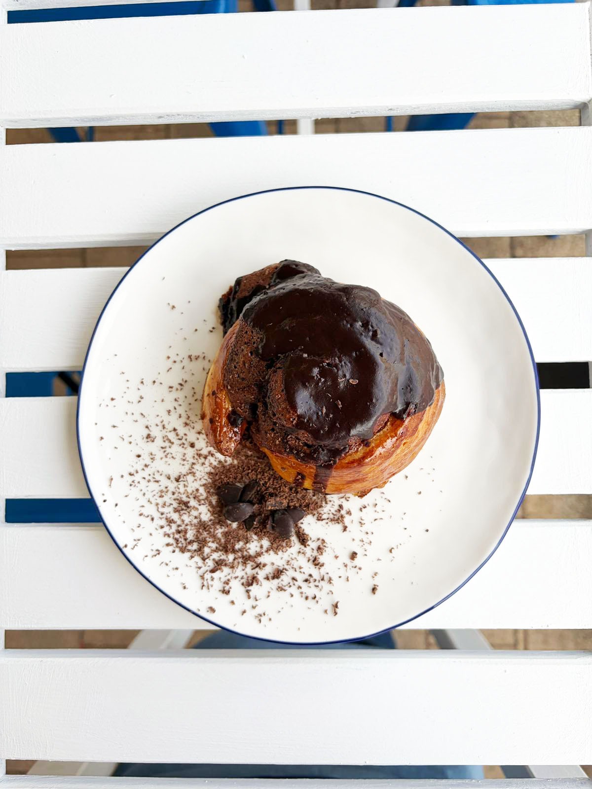 Triple Chocolate Fudge Scroll by Patisserie BLEU in Leeming Perth.