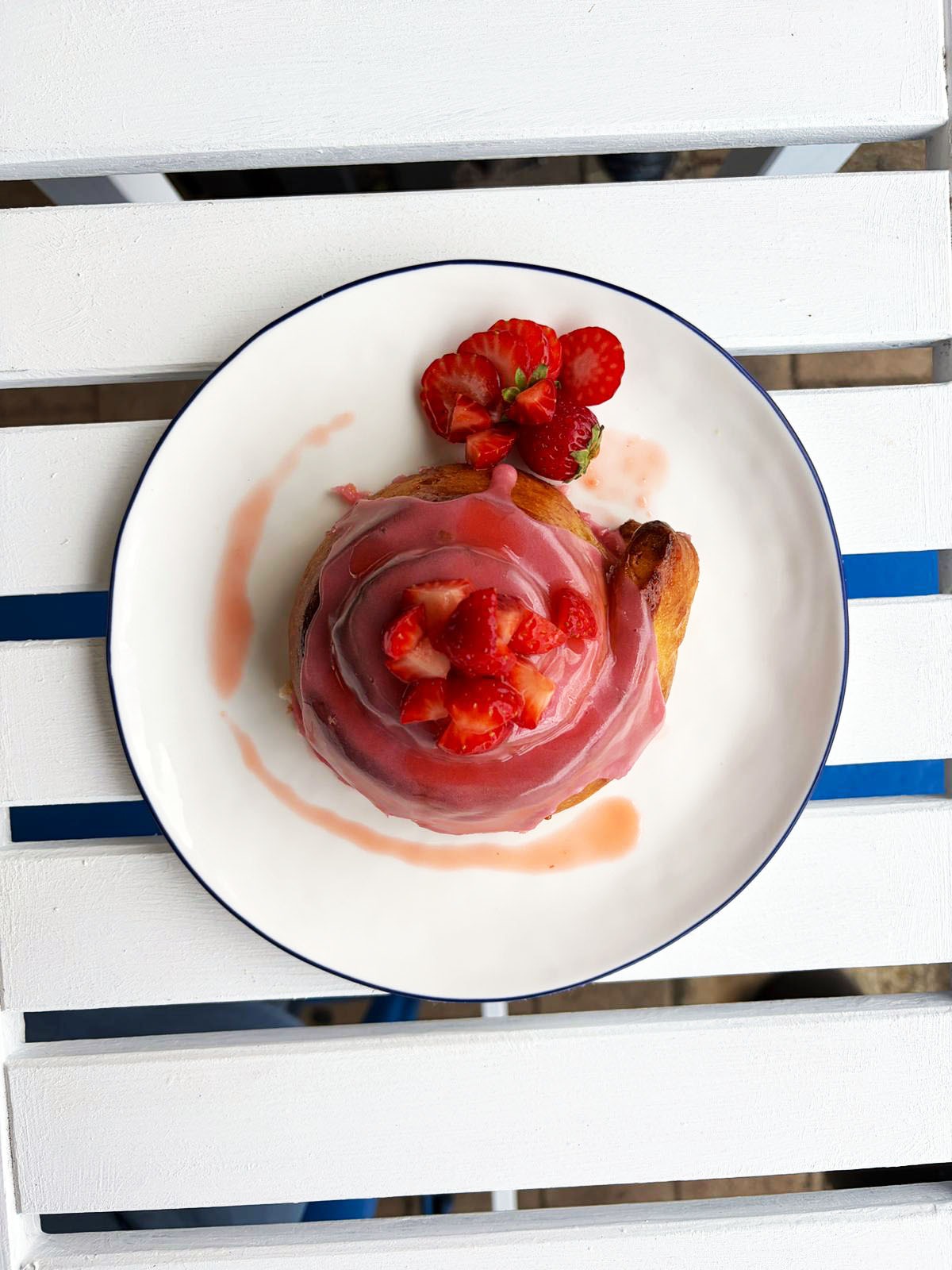 Dusty Strawberry Scroll by Patisserie BLEU in Leeming Perth.