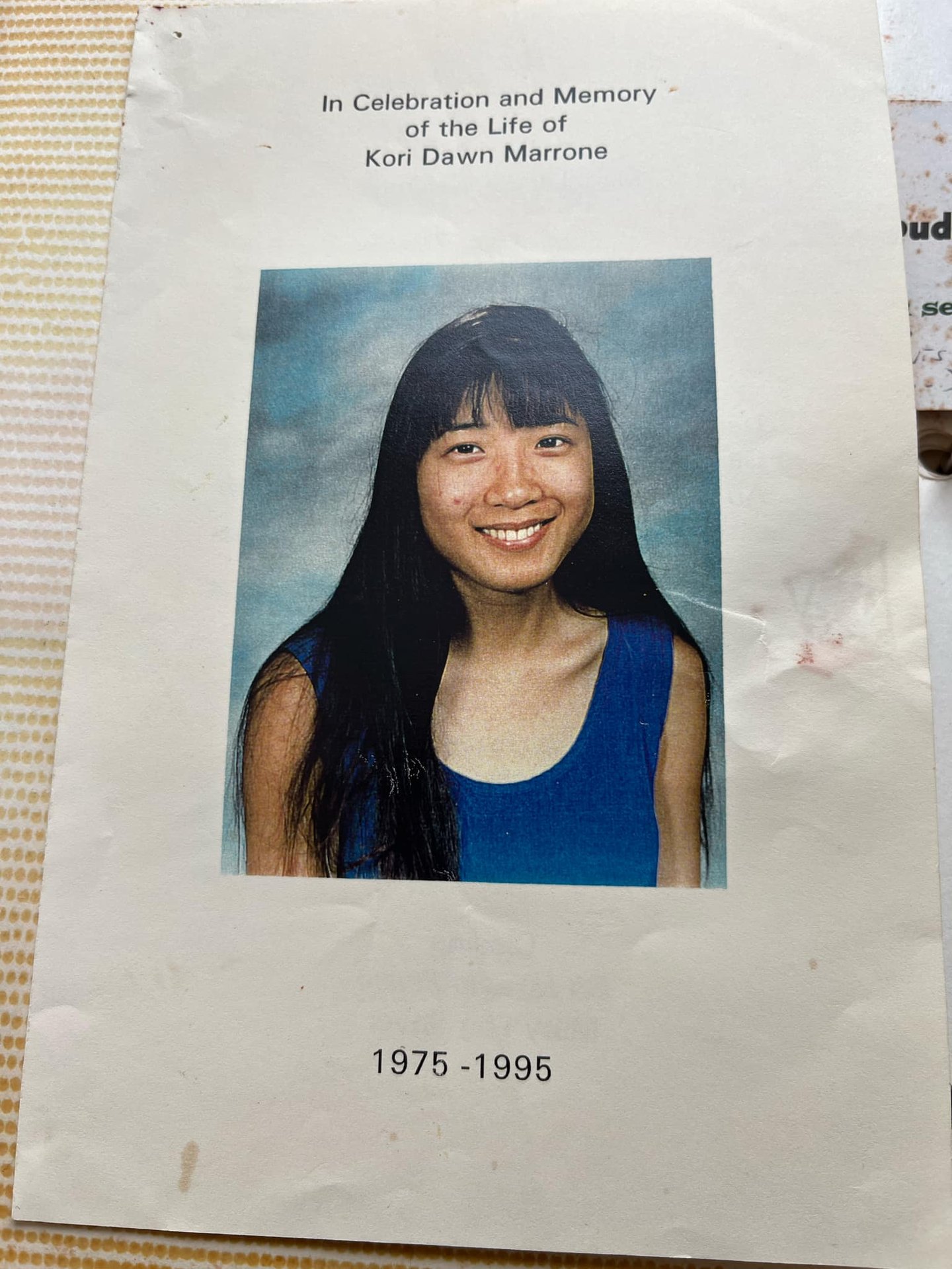 Kori Dawn Marrone, 1975-1995