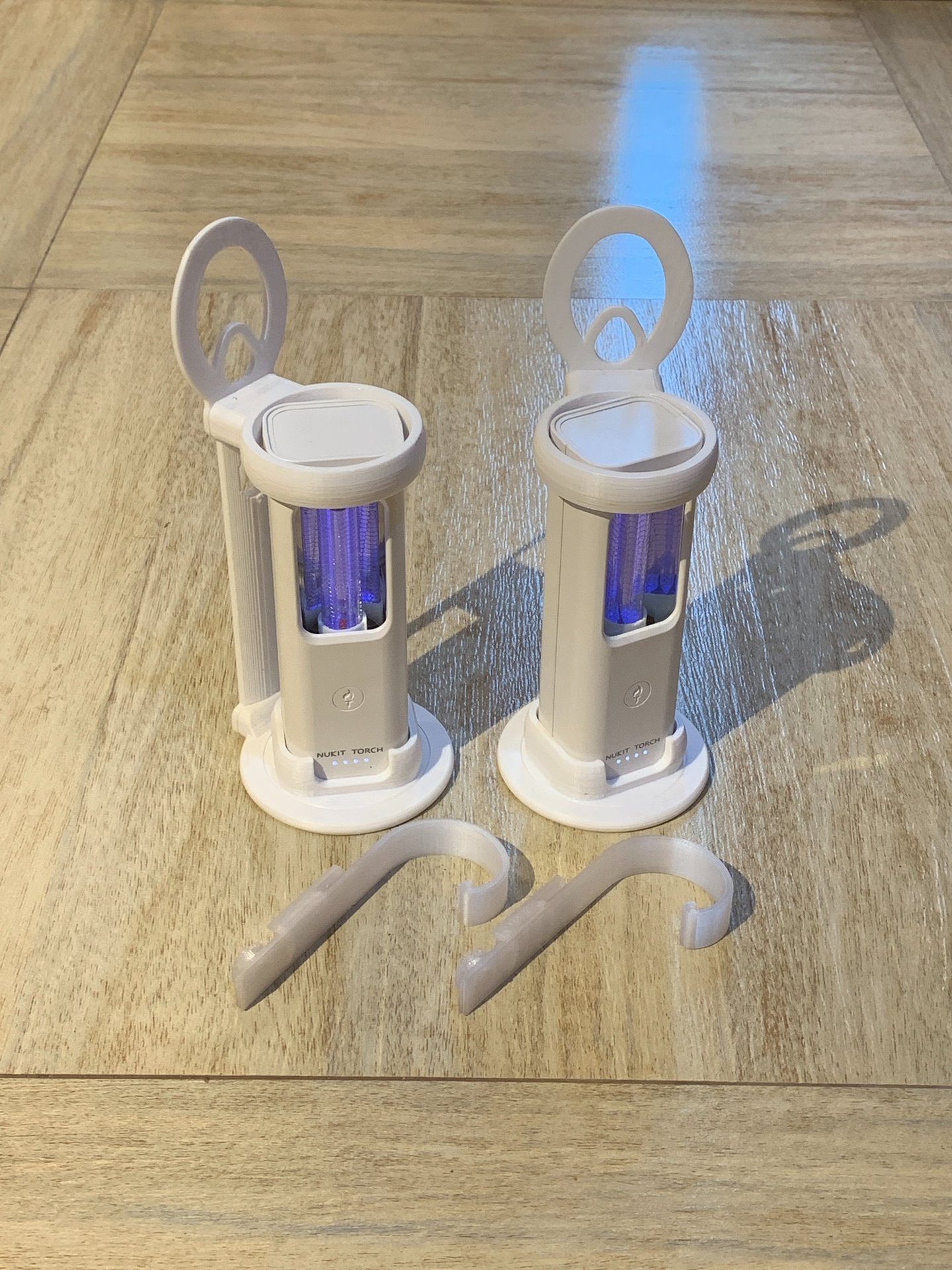 2x Nukit Torch in Hanger Rotate Pair, with hooks