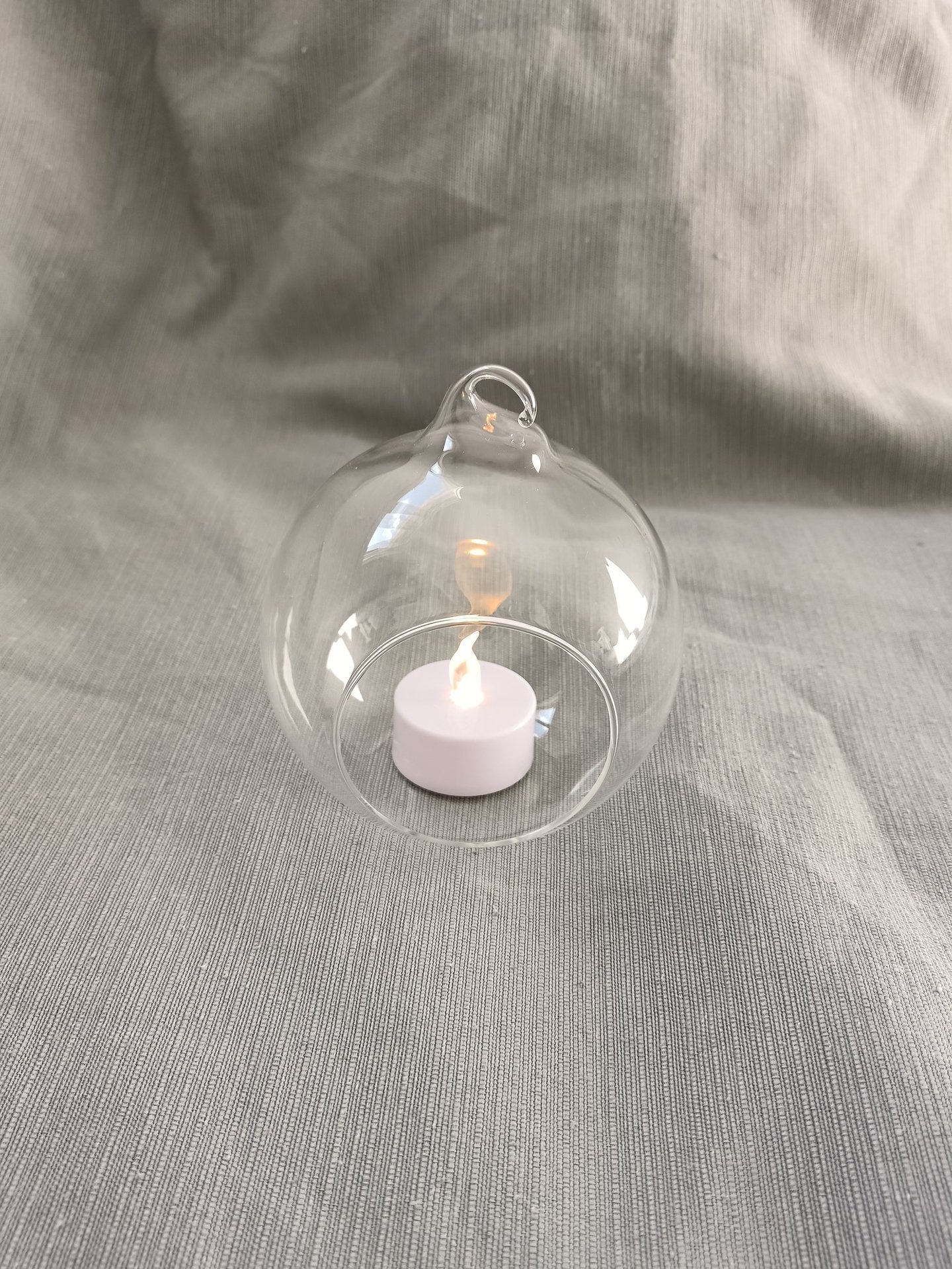 bougeoir boule et bougie led