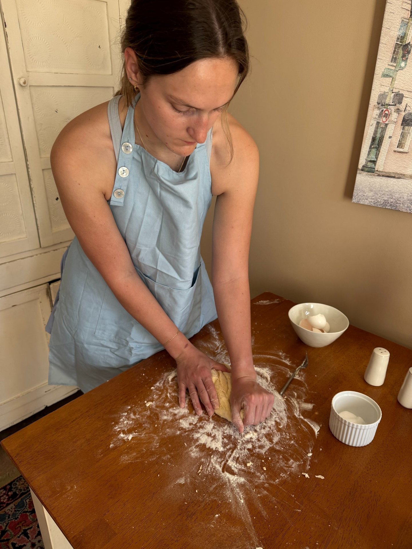 Kneading dough