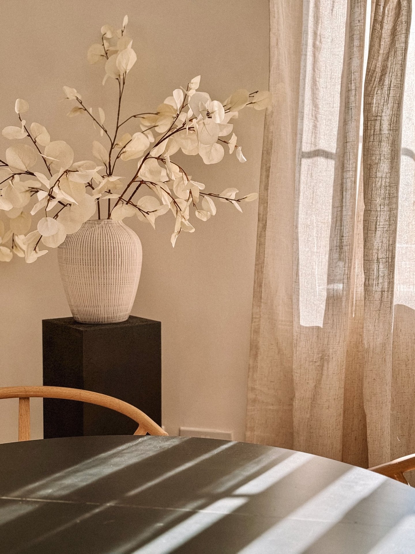 Styled interior space with floral details to enhance property photography