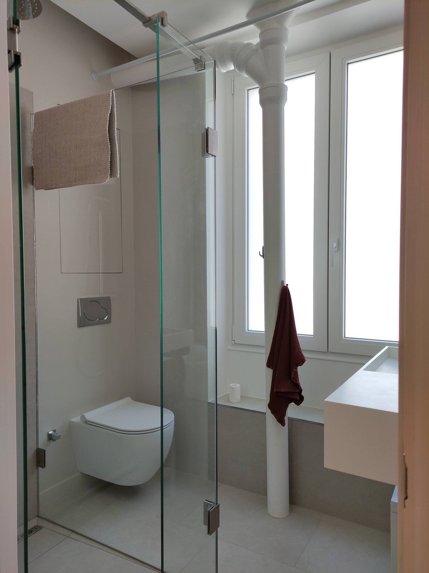 projet bouloi de carmela iannibelli architecte, salle de bain