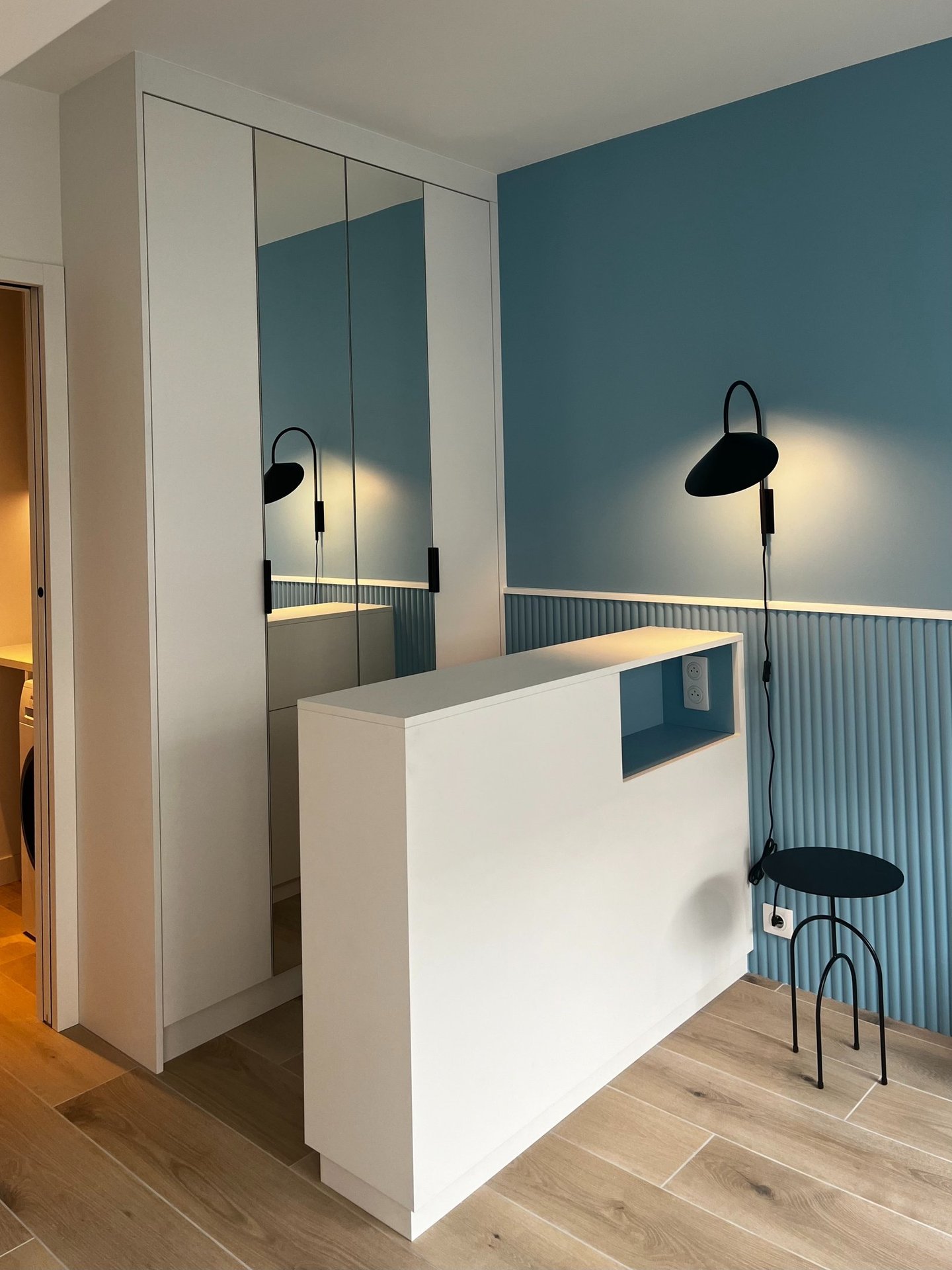 dressing miroir pour optimisation et structurations des petits espaces