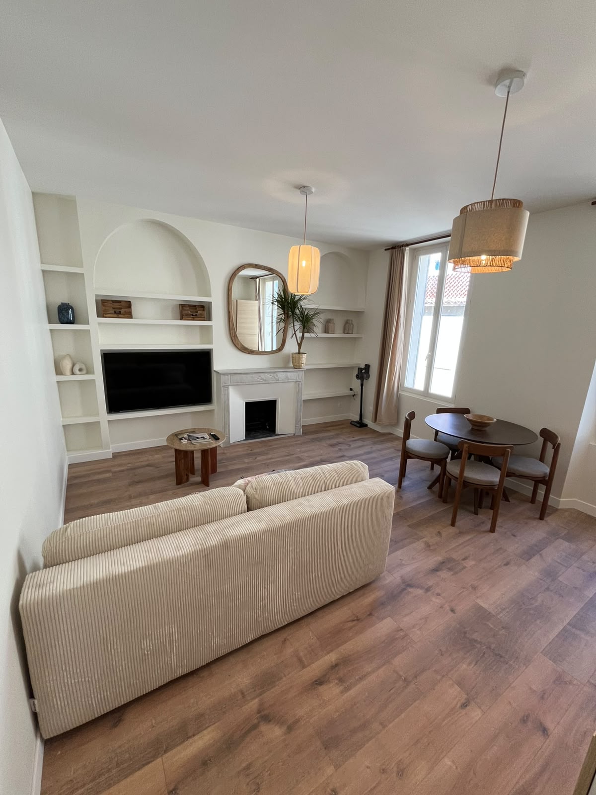 Rénovation salon appartement ancien La Ciotat - Noémie Bindinelli architecte