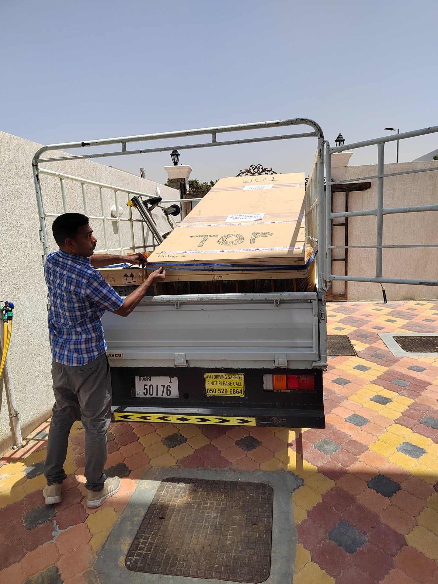 Time-critical exhibition cargo prepared for air freight delivery
