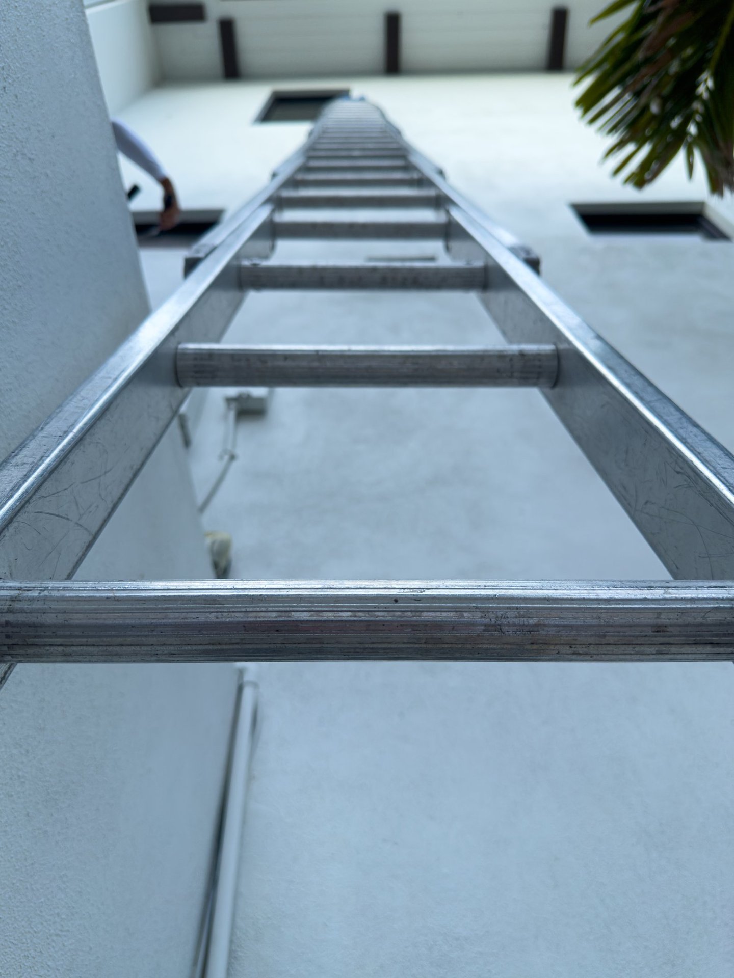 Professional window cleaning service on a home in Bonita Springs Florida