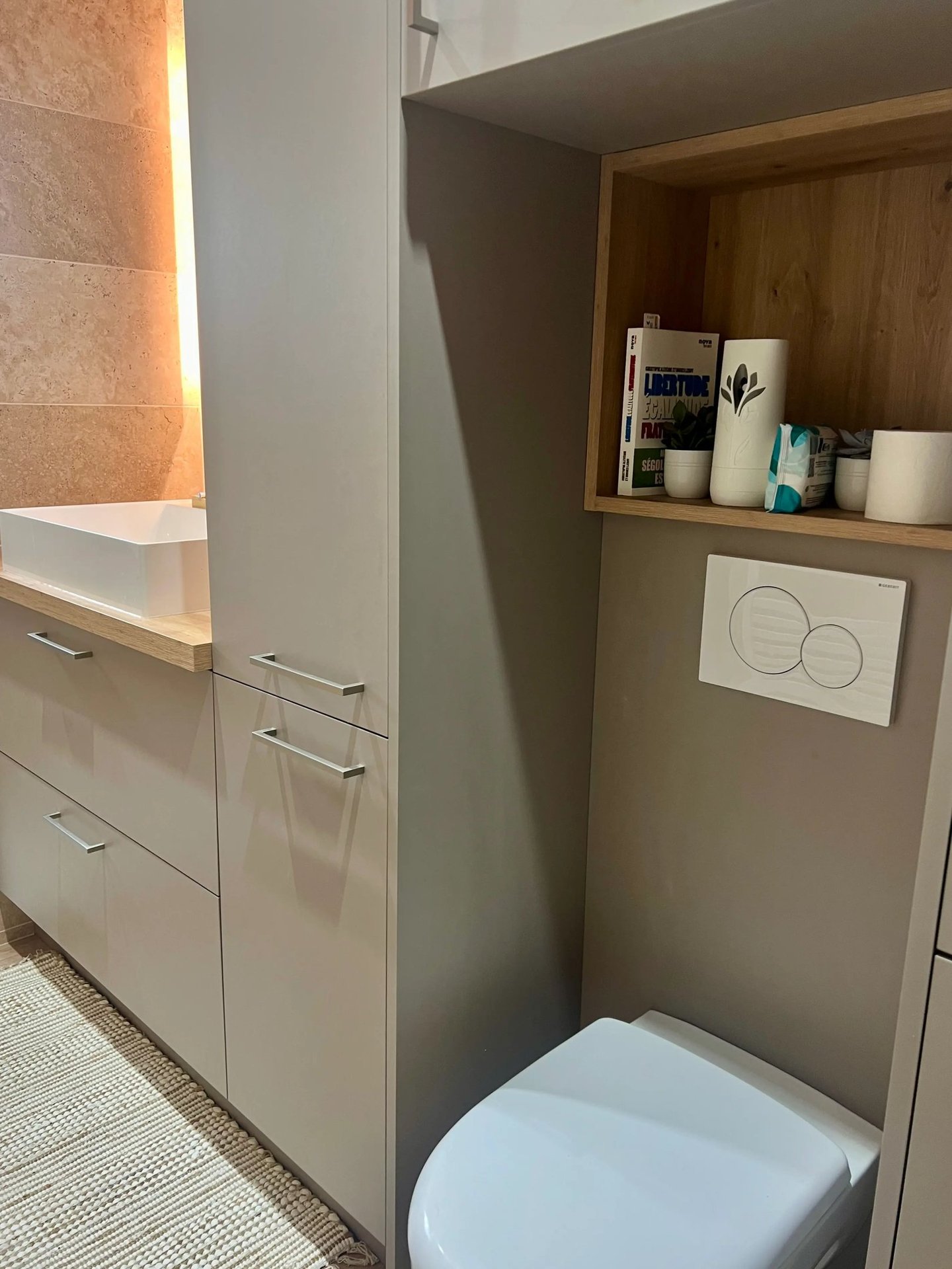salle de bain sur mesure avec douche à l'italienne caen baïa home