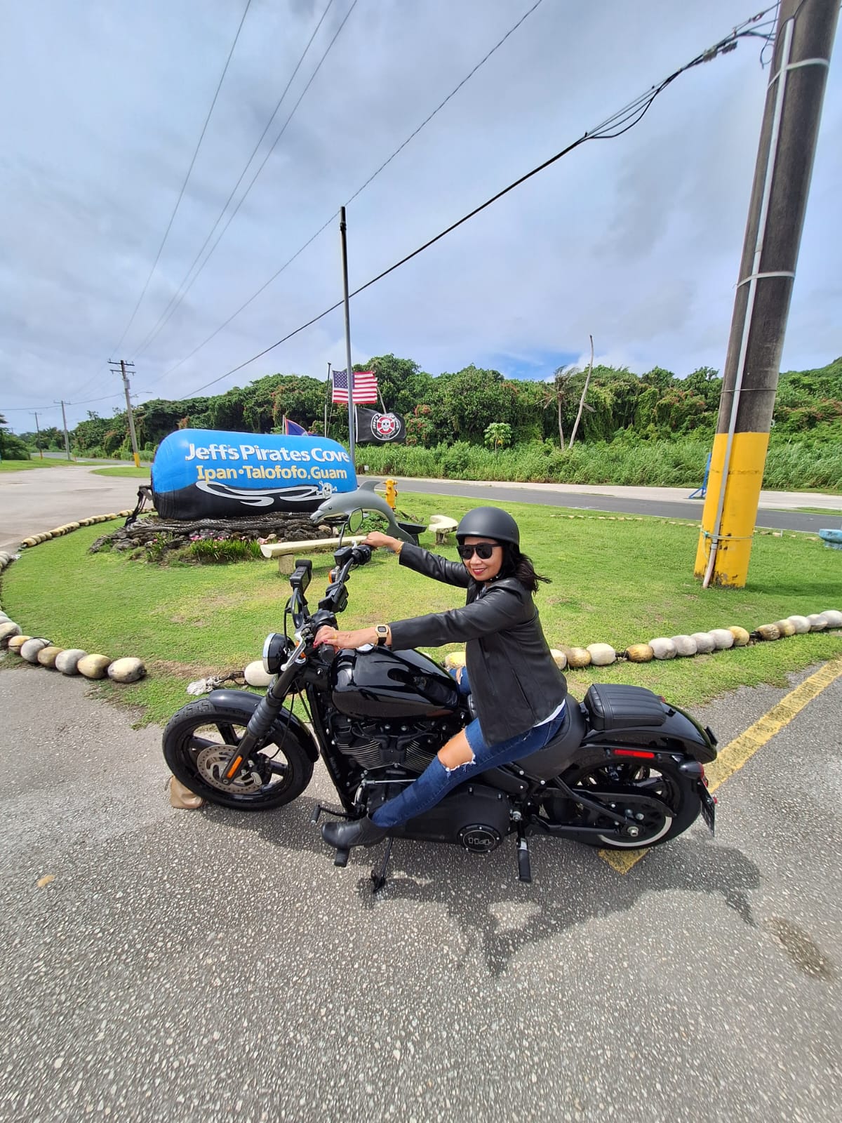 Harley chick on guam