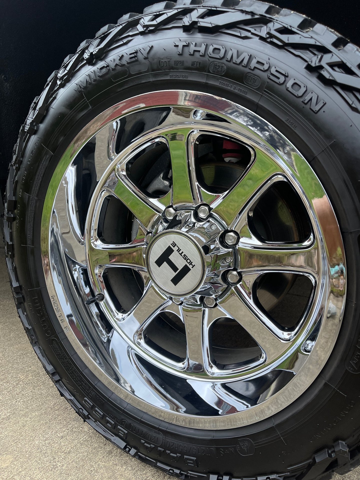 Ceramic coating applied to truck wheels in Logan Ohio for long-lasting protection and shine