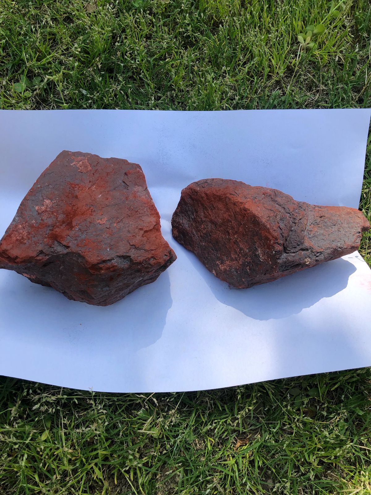 red hematite iron ore in textured, earthy tones for industrial and pigment applications
