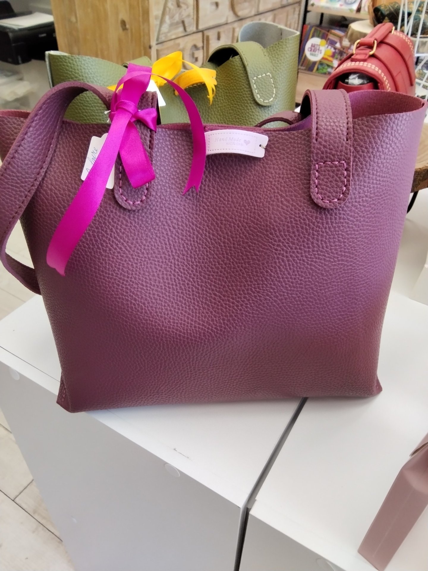 Sac à main à coudre soi même personnalisé par Cosquinelle