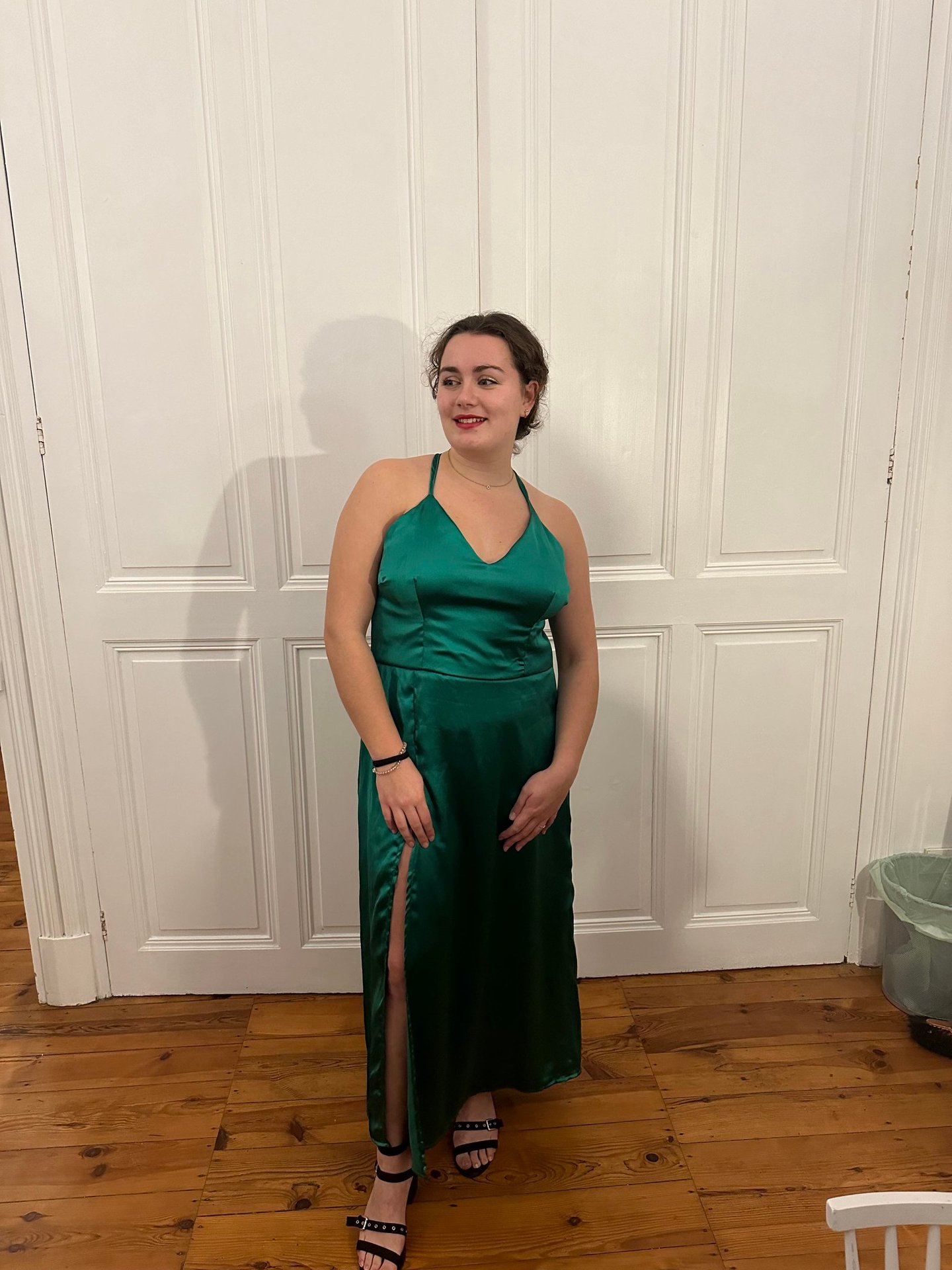 robe de cérémonie vert sapin sur-mesure