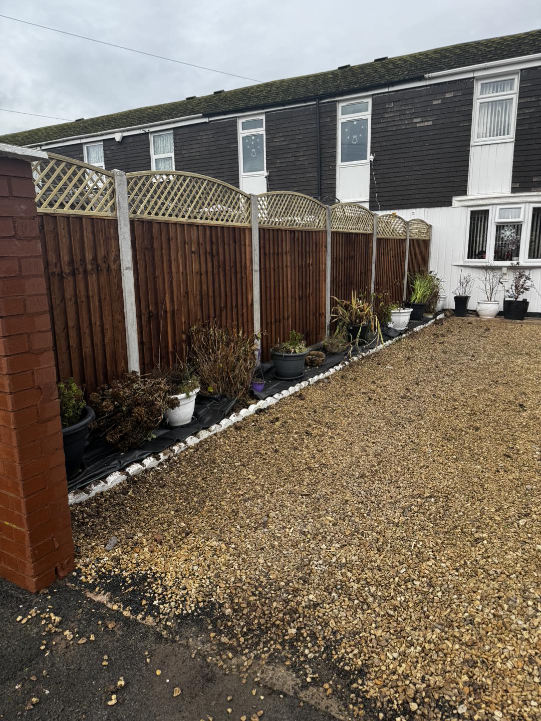 Privacy fencing installed in Worcester garden