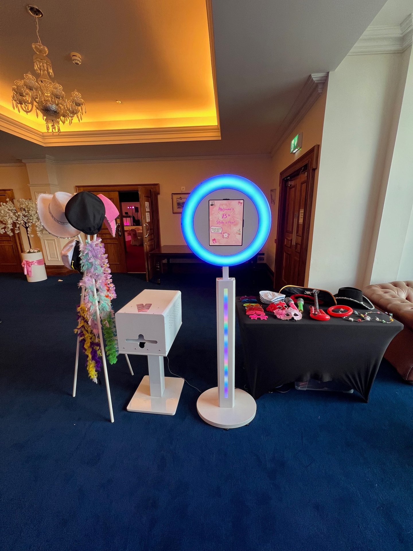 Led Photo Booth hire Dublin with props