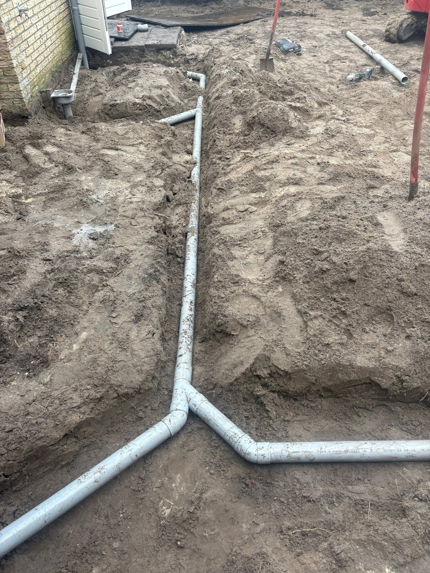 Rioolwerkzaamheden door Betsema Bestrating.