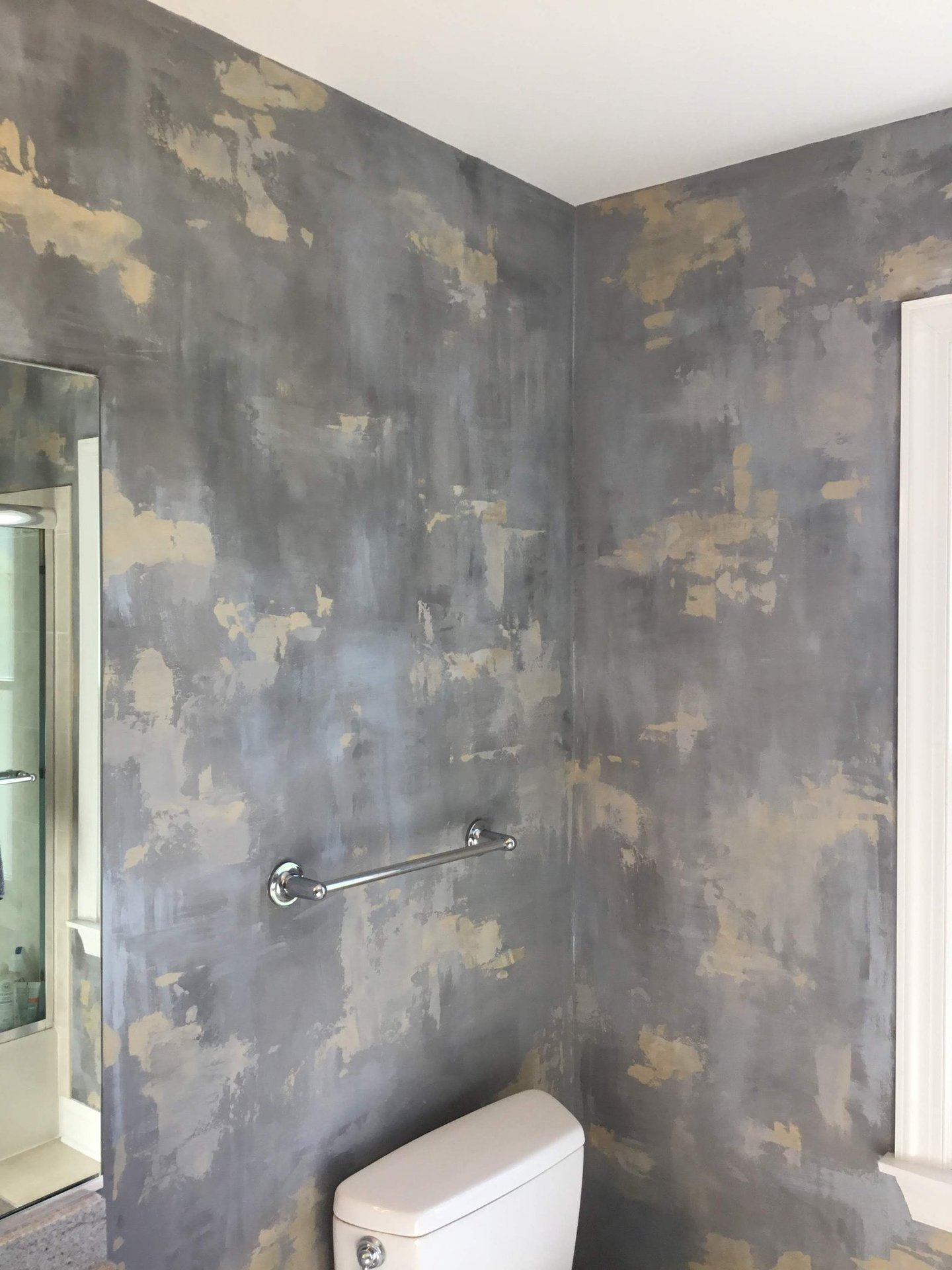 metallic plaster wall finish by Marcine in Somerset County, NJ