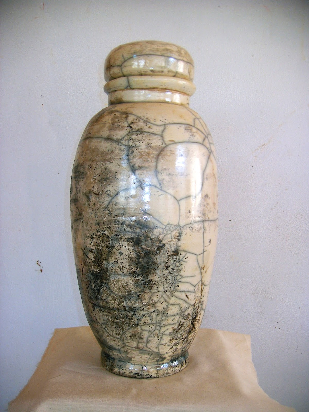 Artiste Jaï - Vase Raku - Pièce unique 