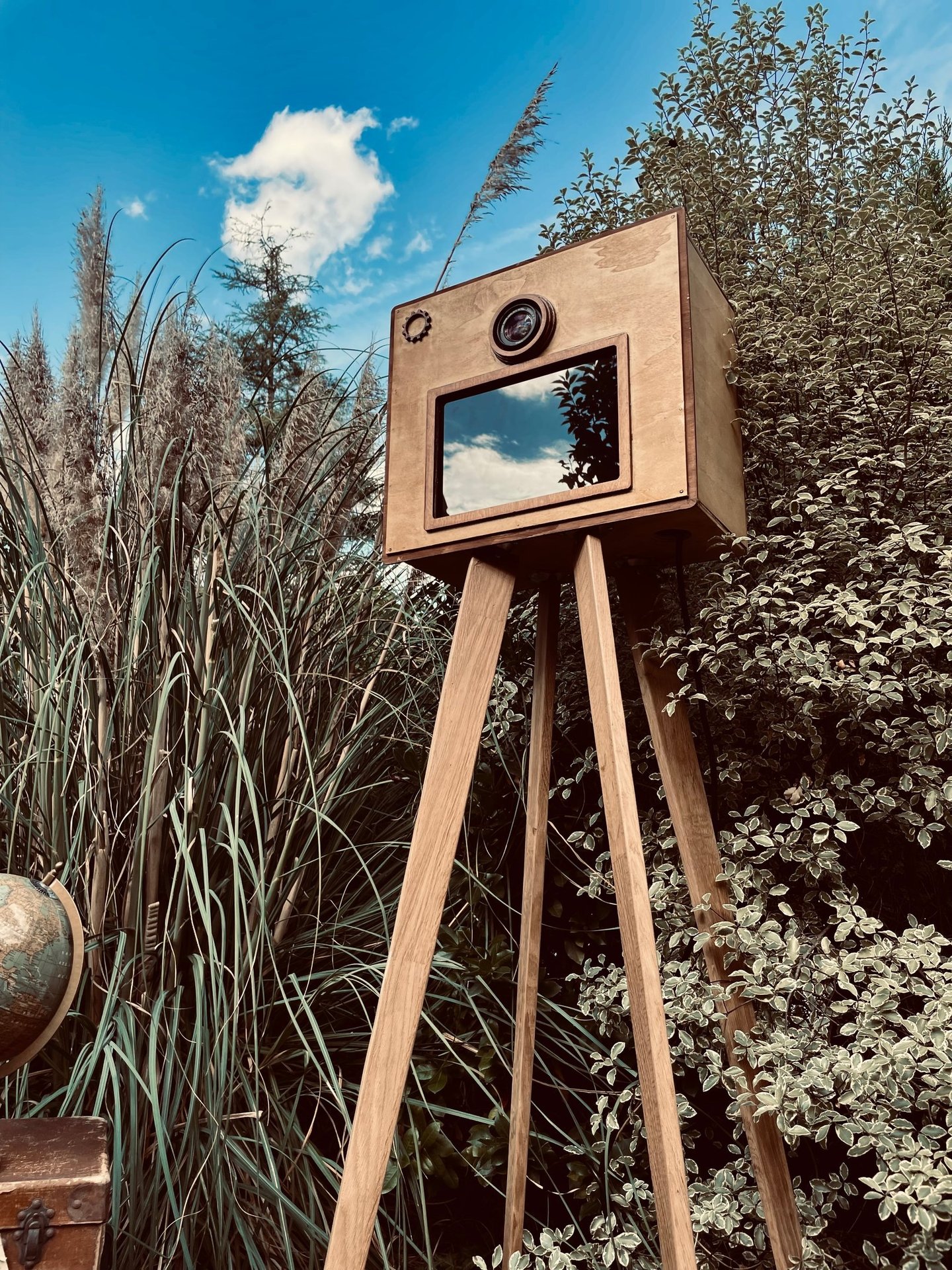 Photobooth en bois style vintage