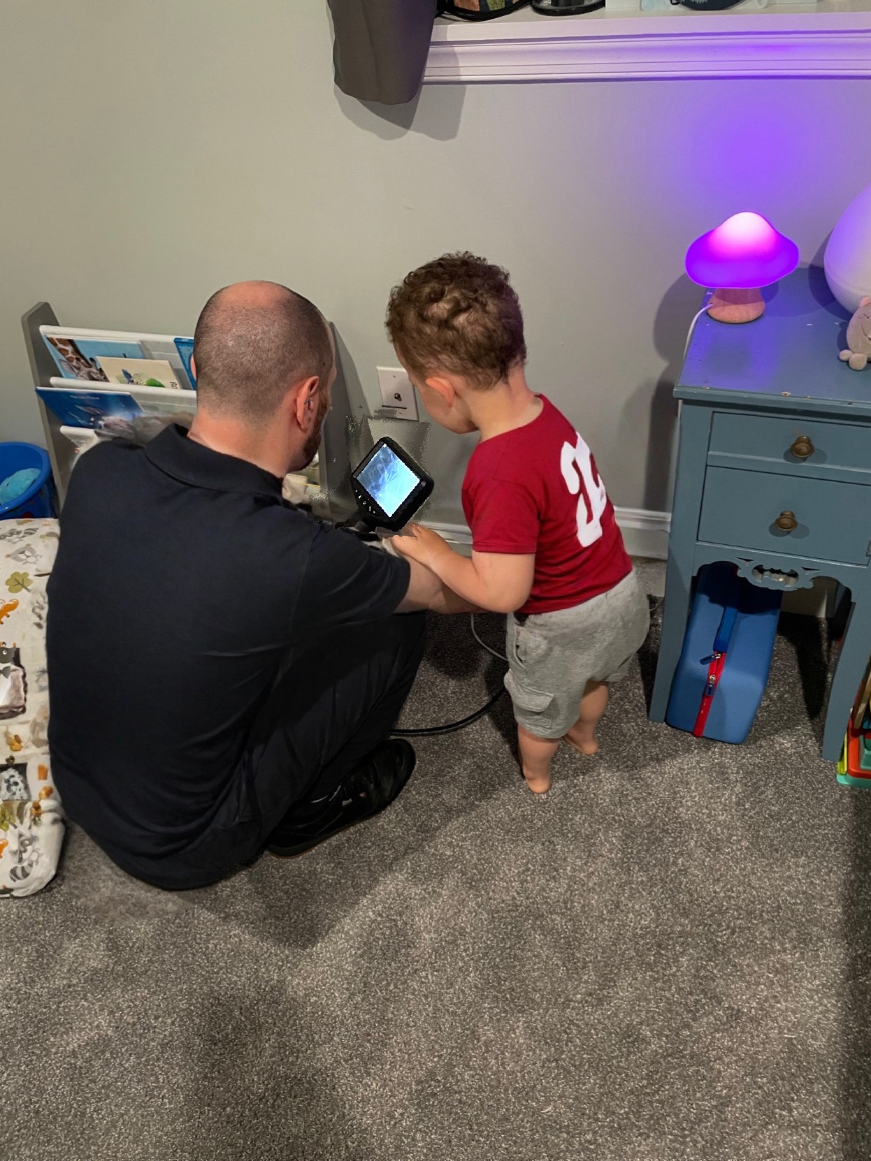 HVAC duct cleaning safety boroscope