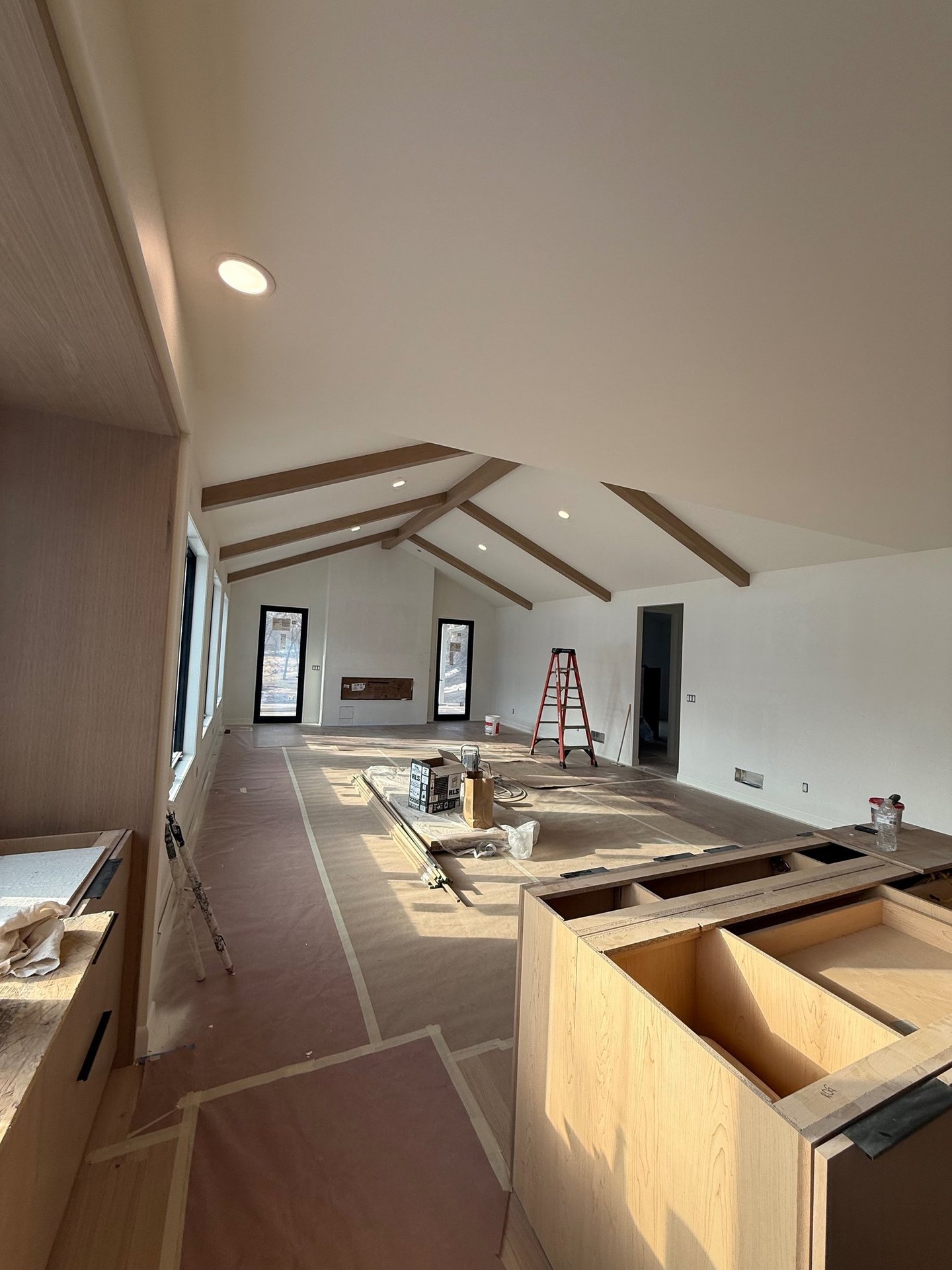 custom drywall services at a custom MN home