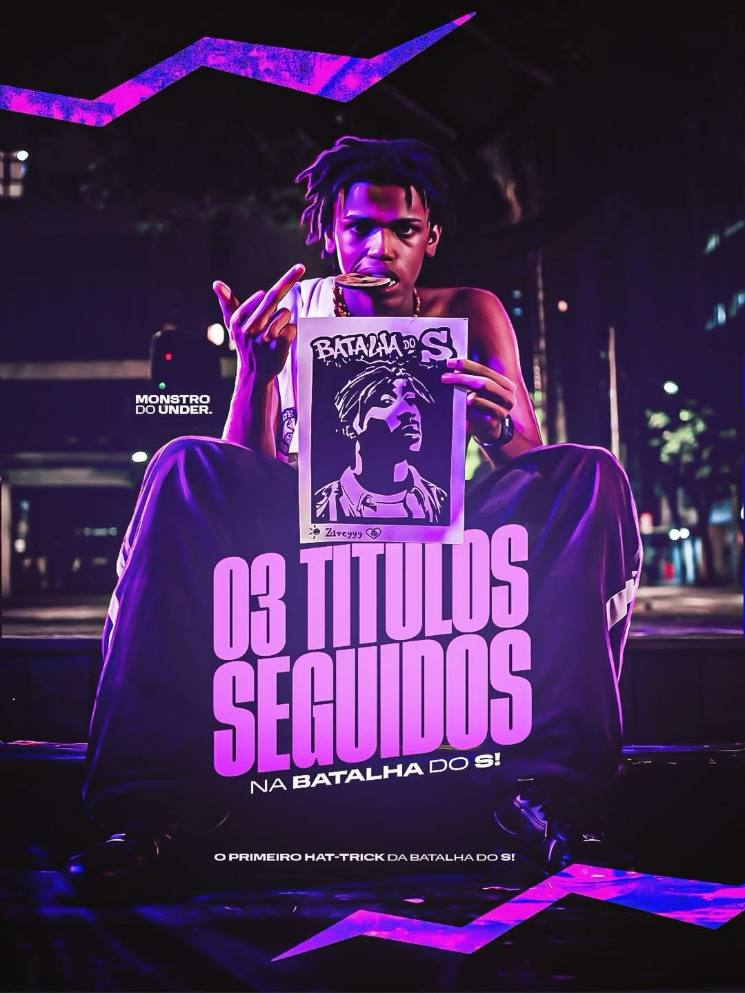 MC Glaubin vencendo batalha de rima em São Paulo