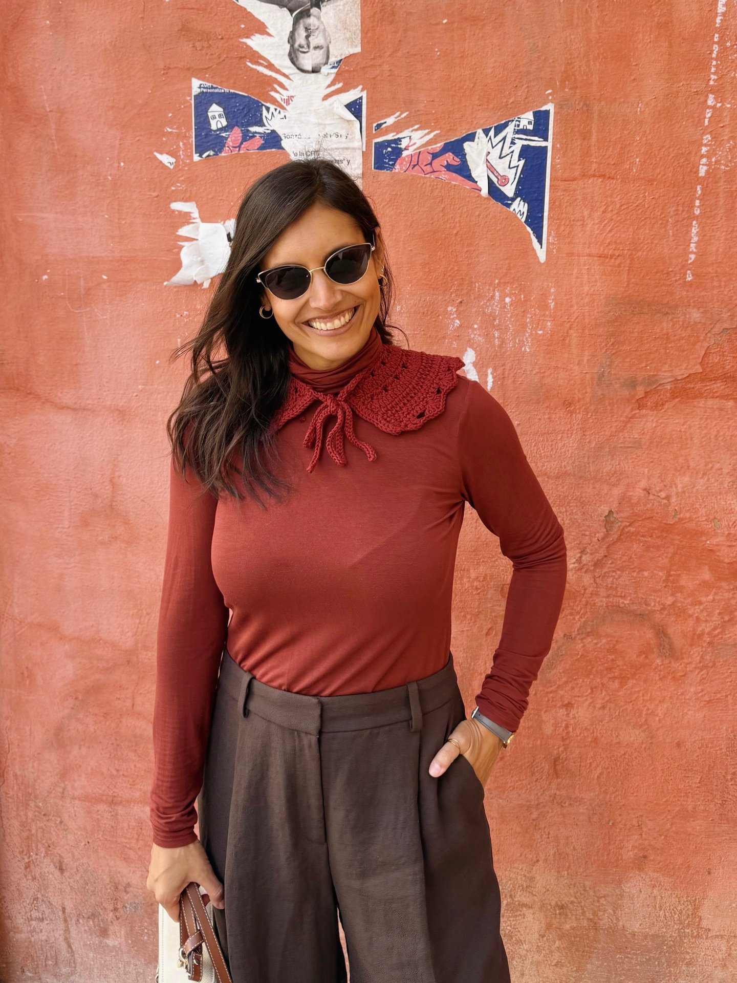 Patron crochet cuello baby doll