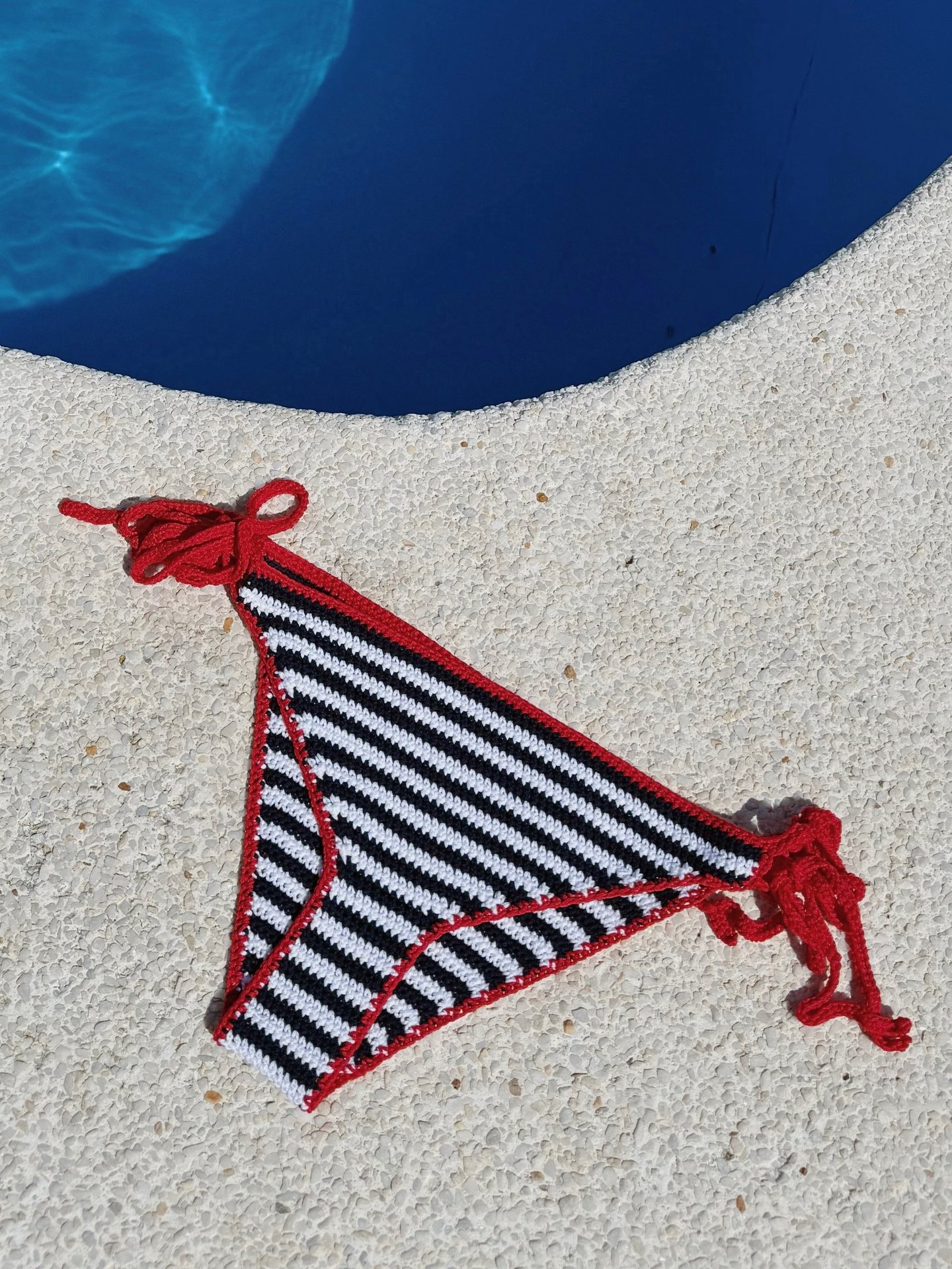 patron crochet bikini marinero