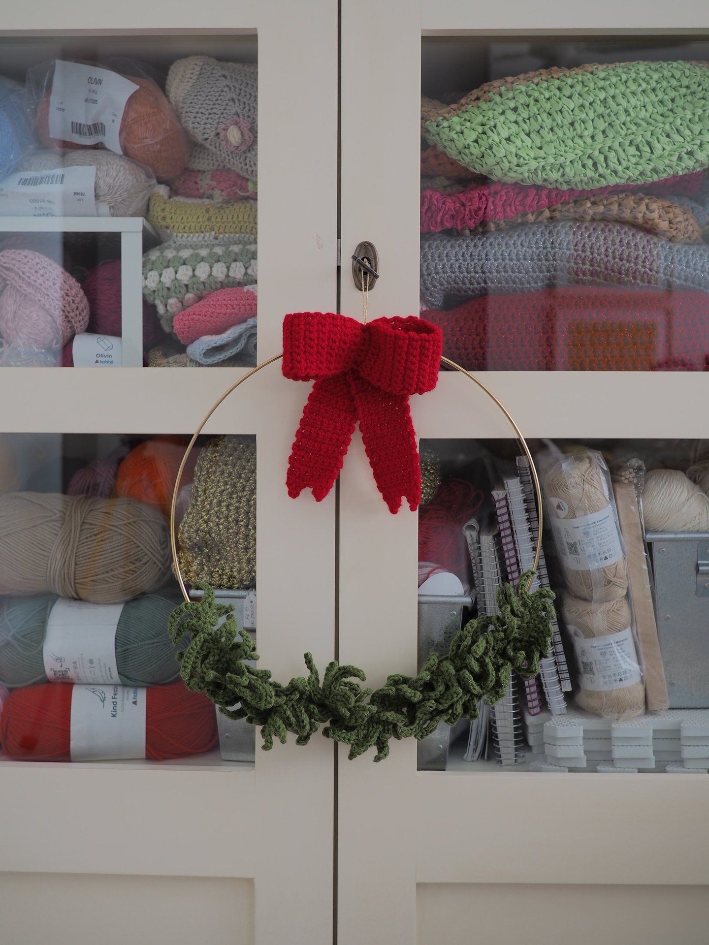 patron crochet corona navidad