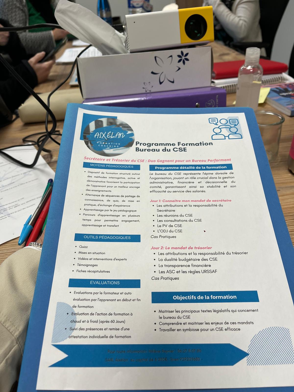 Secrétaire et Trésorier du CSE