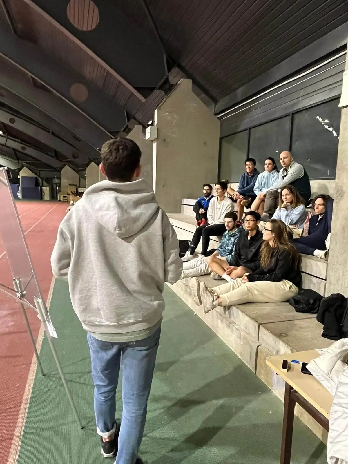 Séance collective de coaching mental en badminton