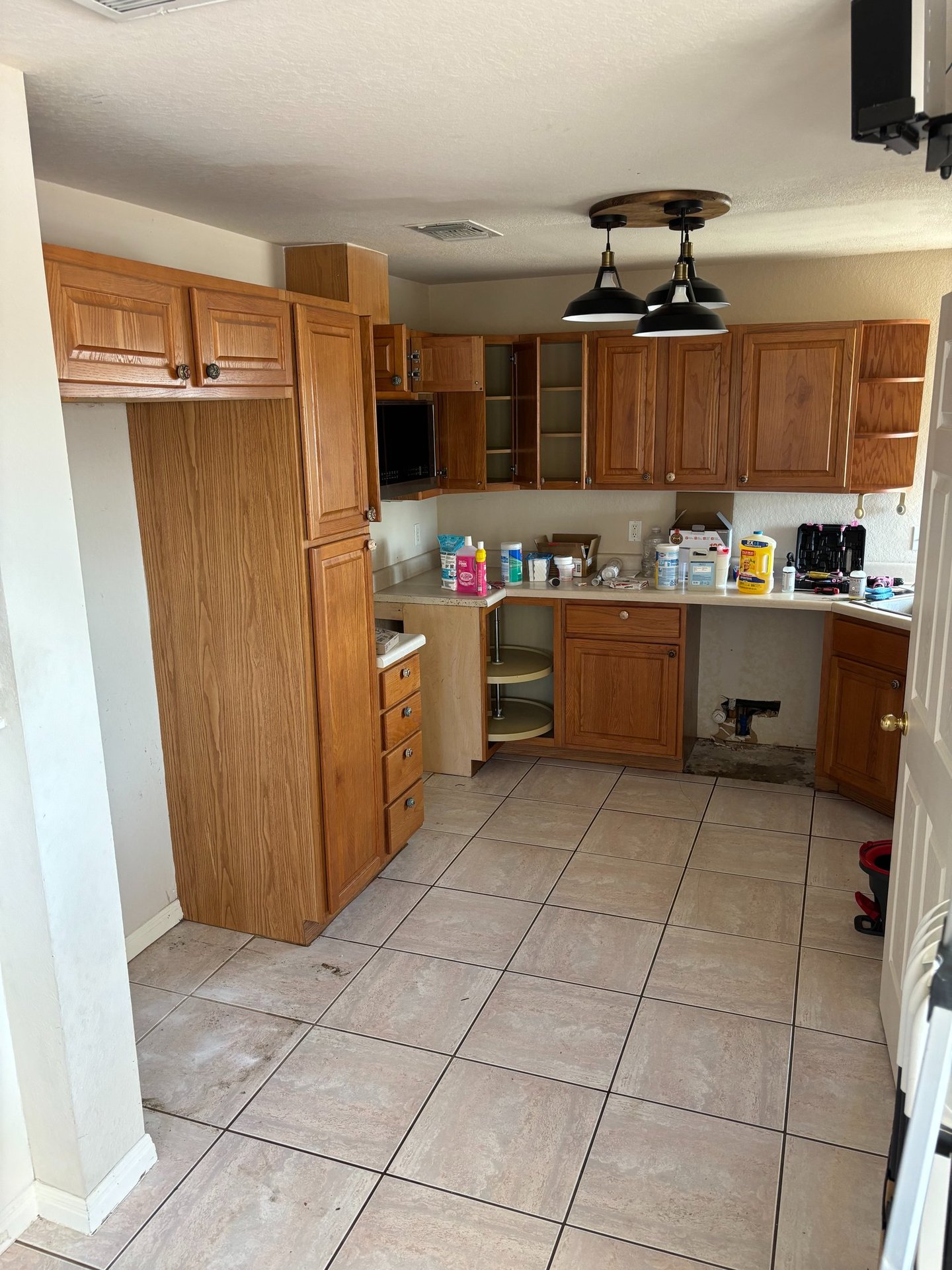 Removal Of Kitchen appliances. (Refrigerator, Dishwasher, and Oven Removal)