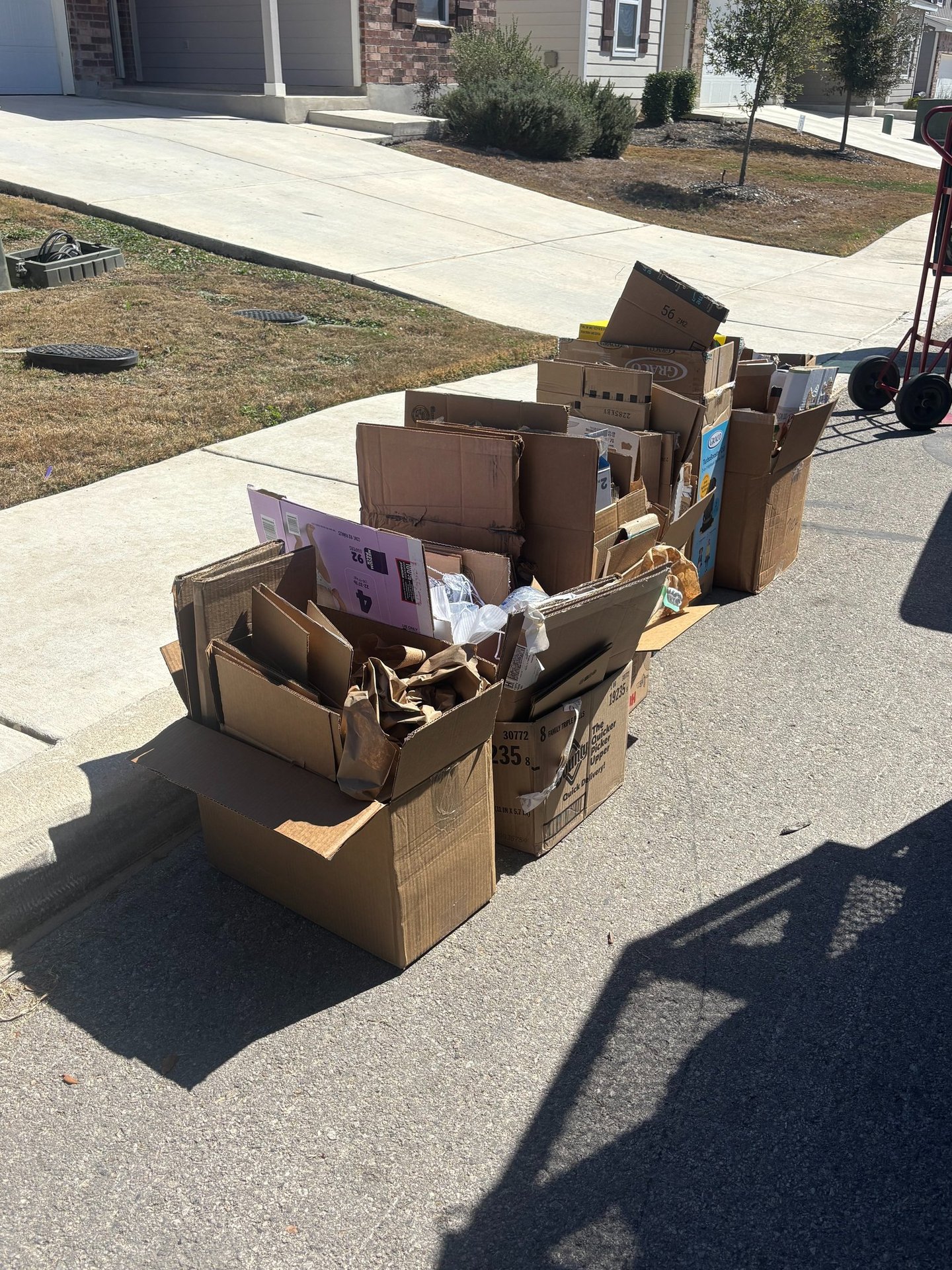 House full of Empty Cardboard boxes