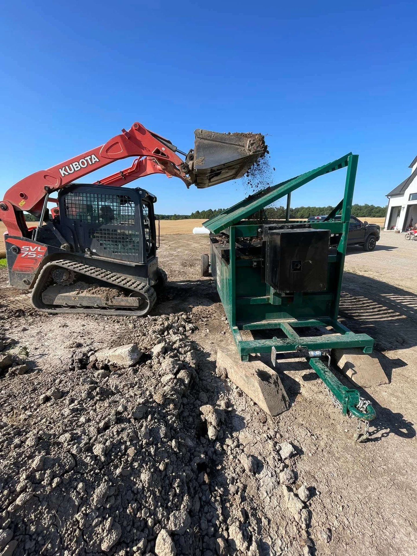 custom steel fabricated soil screener