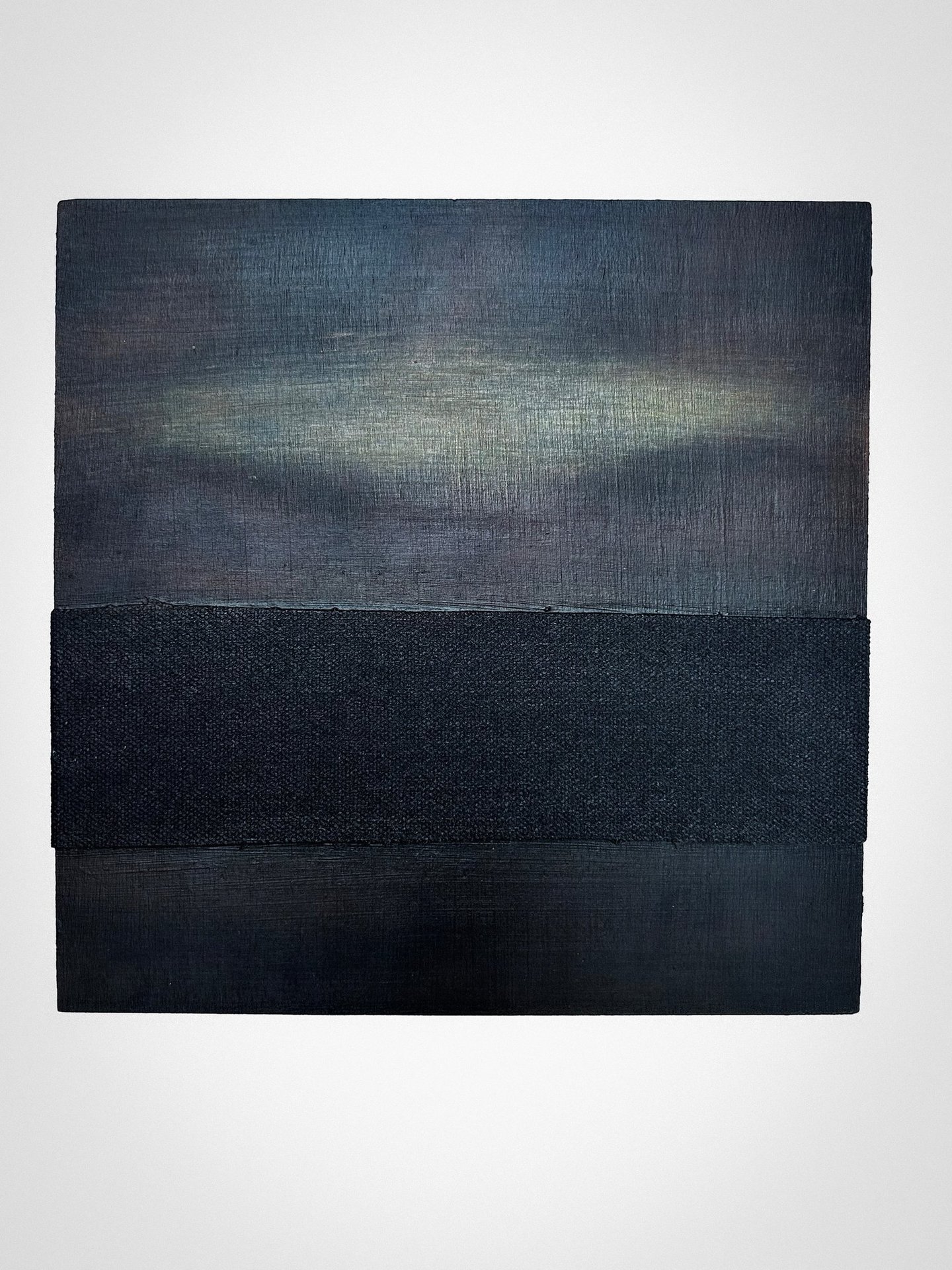 Mixed media abstract art. Landscape abstract. Laurence Moracchini Ditchling Studio.