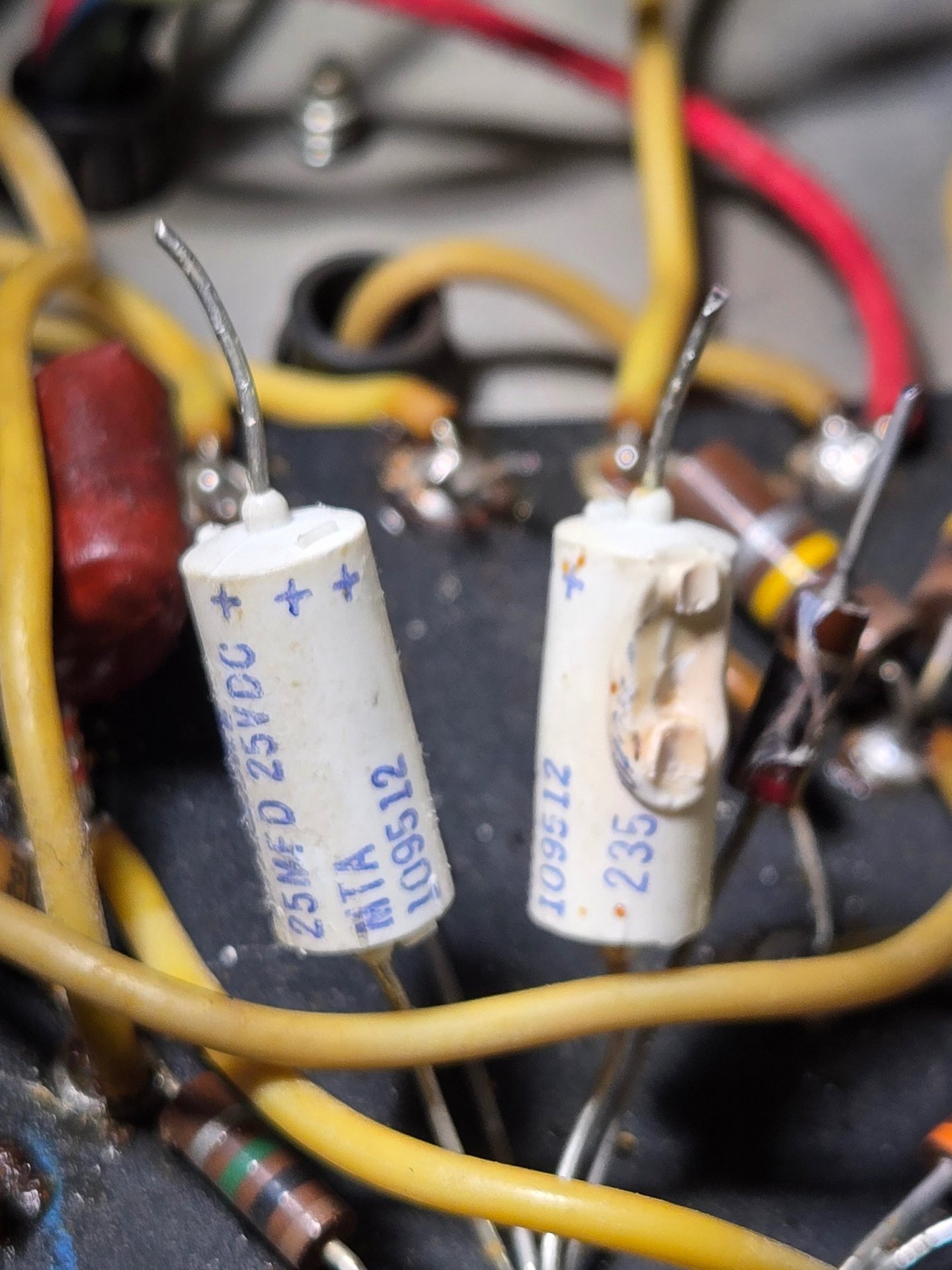 Amplifier component replacement and thorough cleaning and restoration