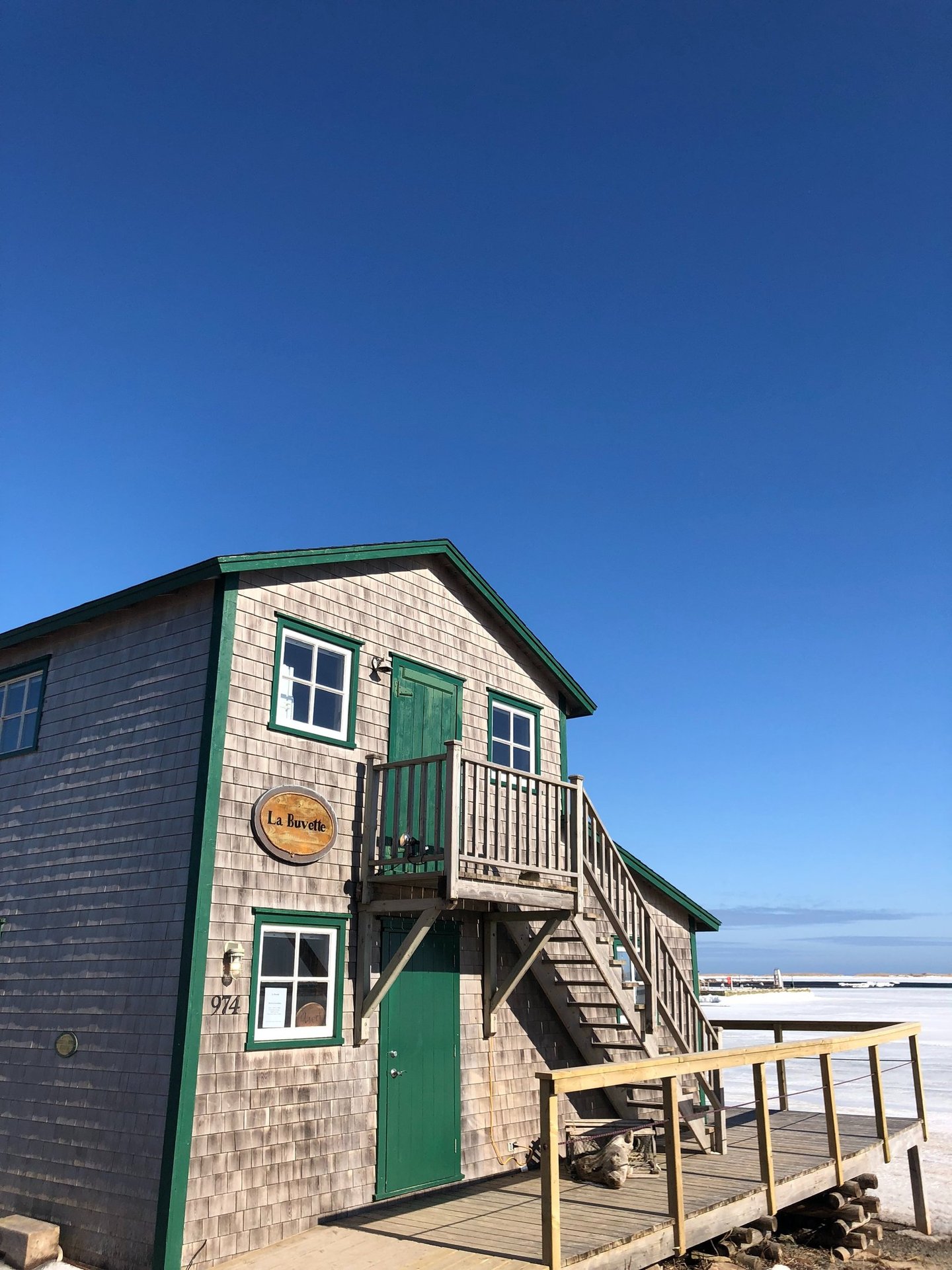 La Buvette sur la Grave l'hiver