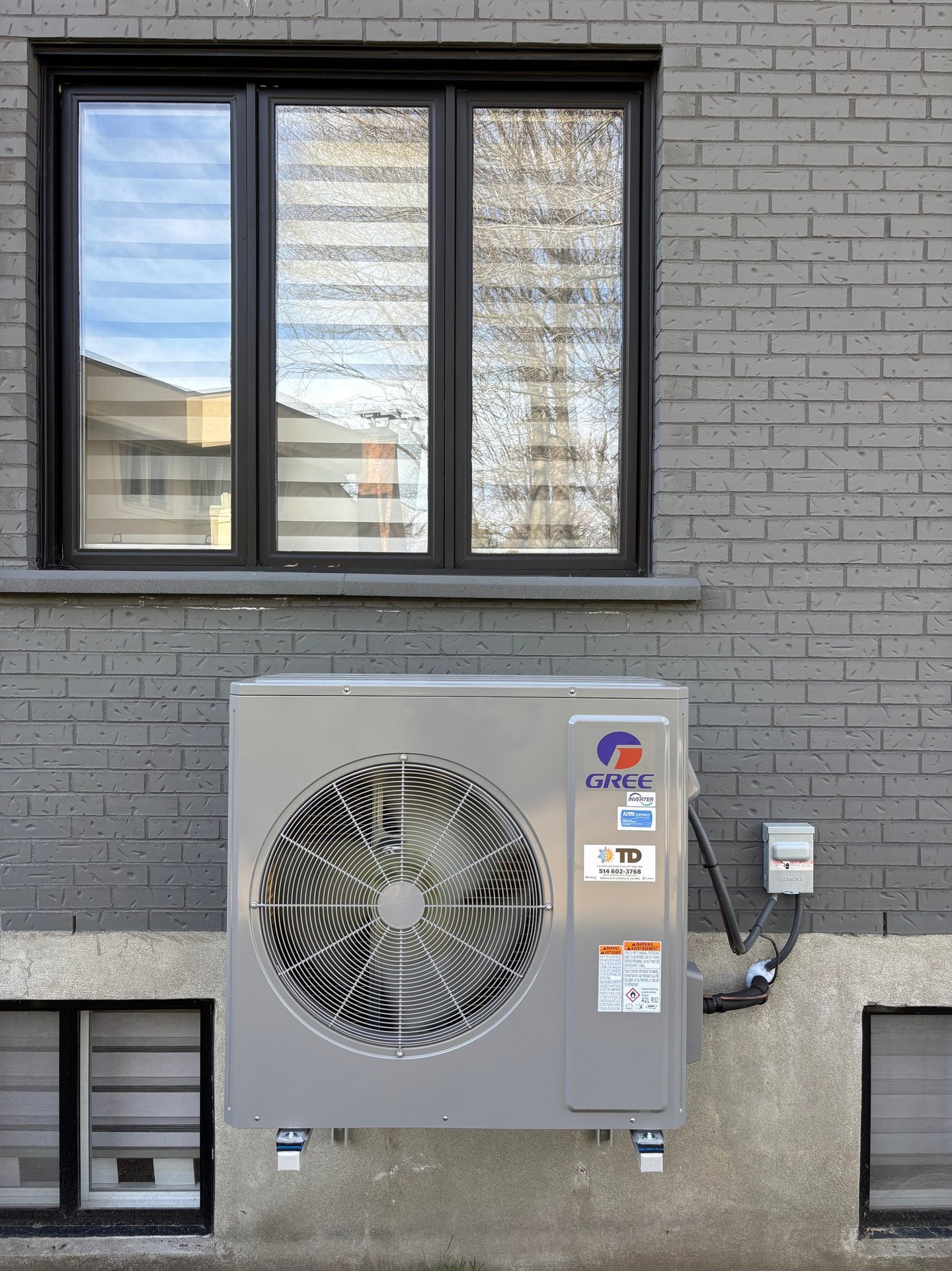 Installation de thermopompe à Laval par TD Climatisation Chauffage