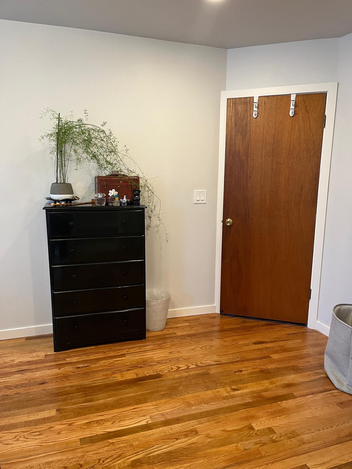 Interior of renovated bedroom