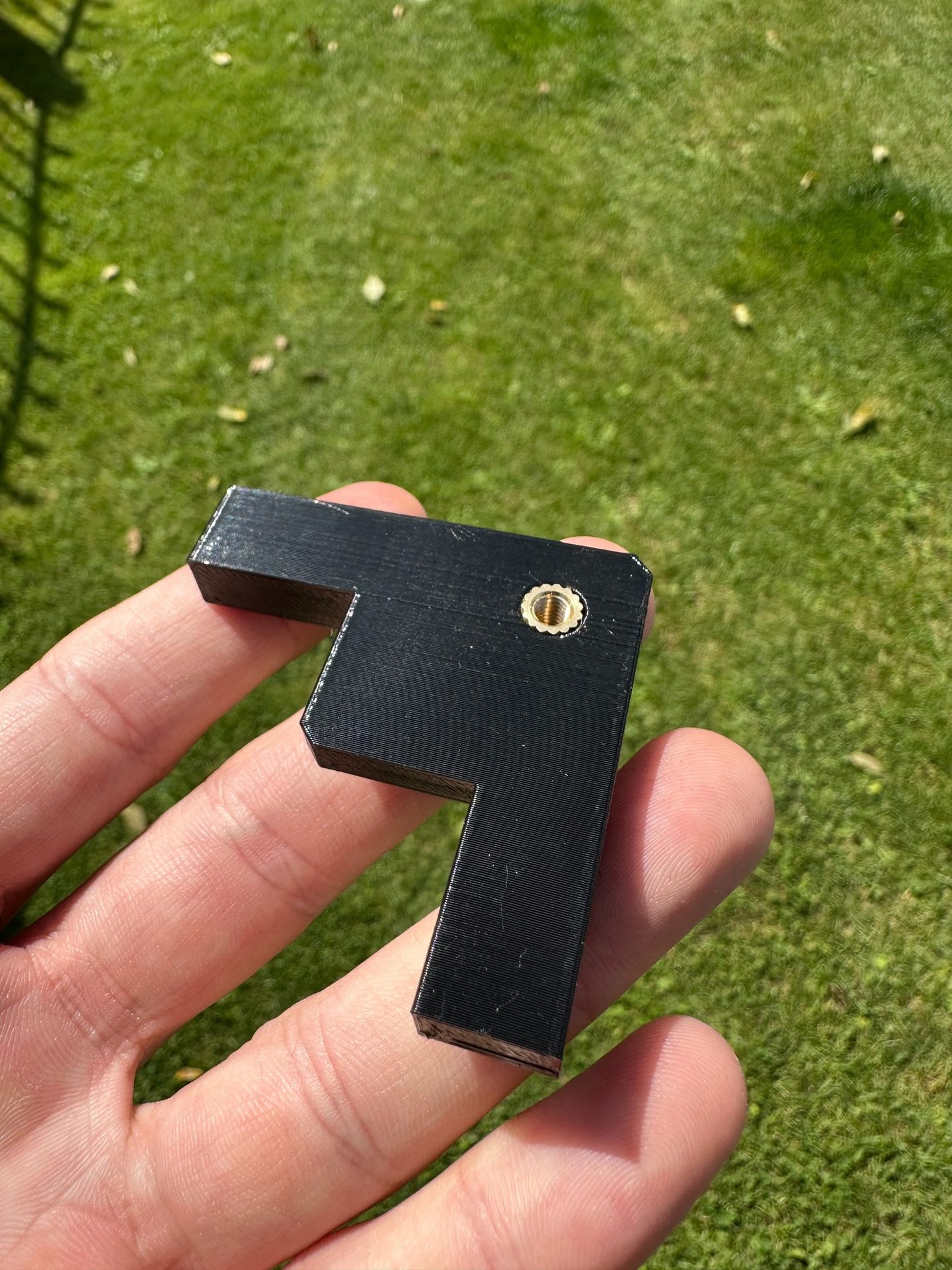 3D-Druck Briefkasten-Schild Halter schwarz