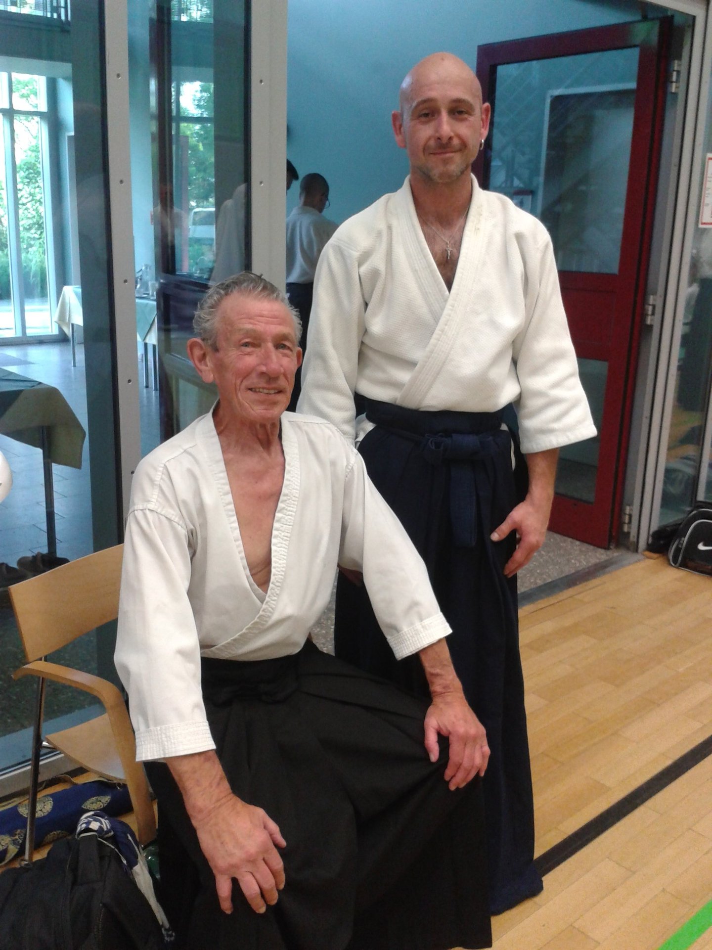 Bernd Enders mit Robert Nadeau Sensei