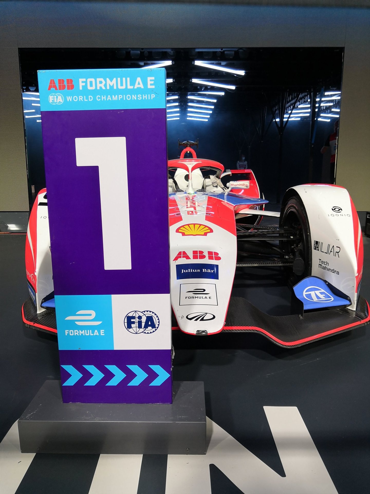Race-winning Formula E car