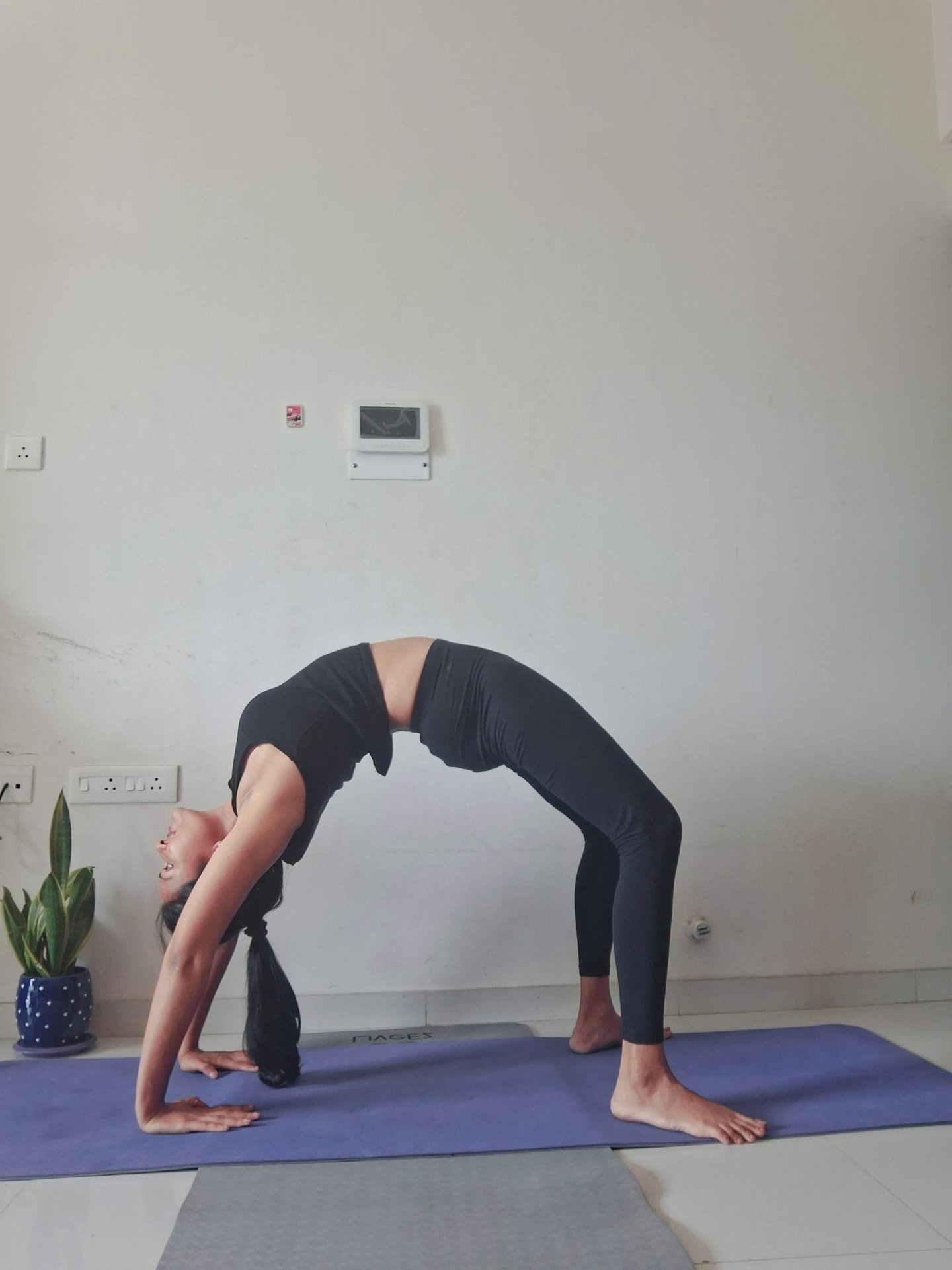 Dr Beauty teaching Yoga online