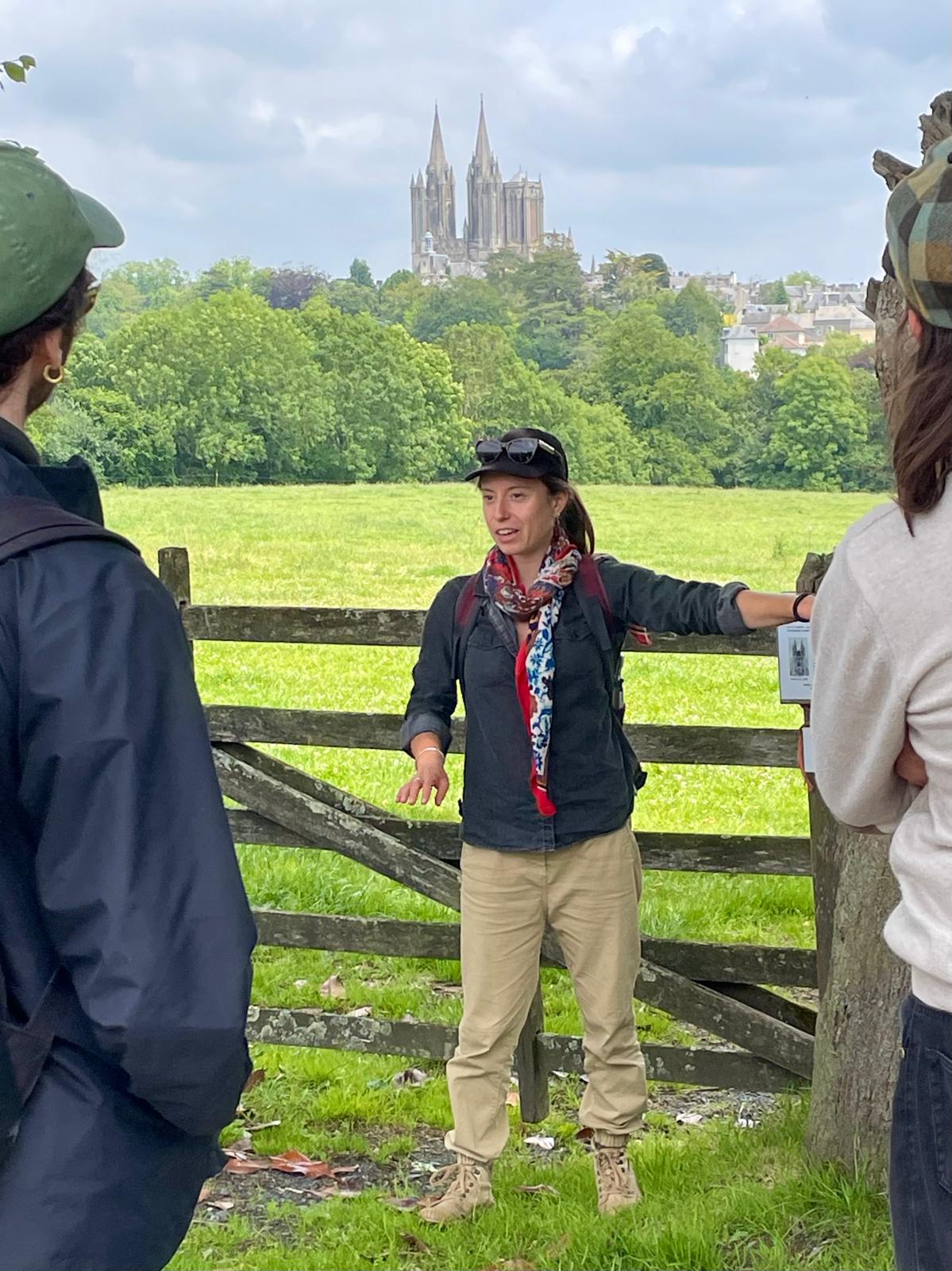 bocage autour de la ville de Coutances avec une guide au printemps