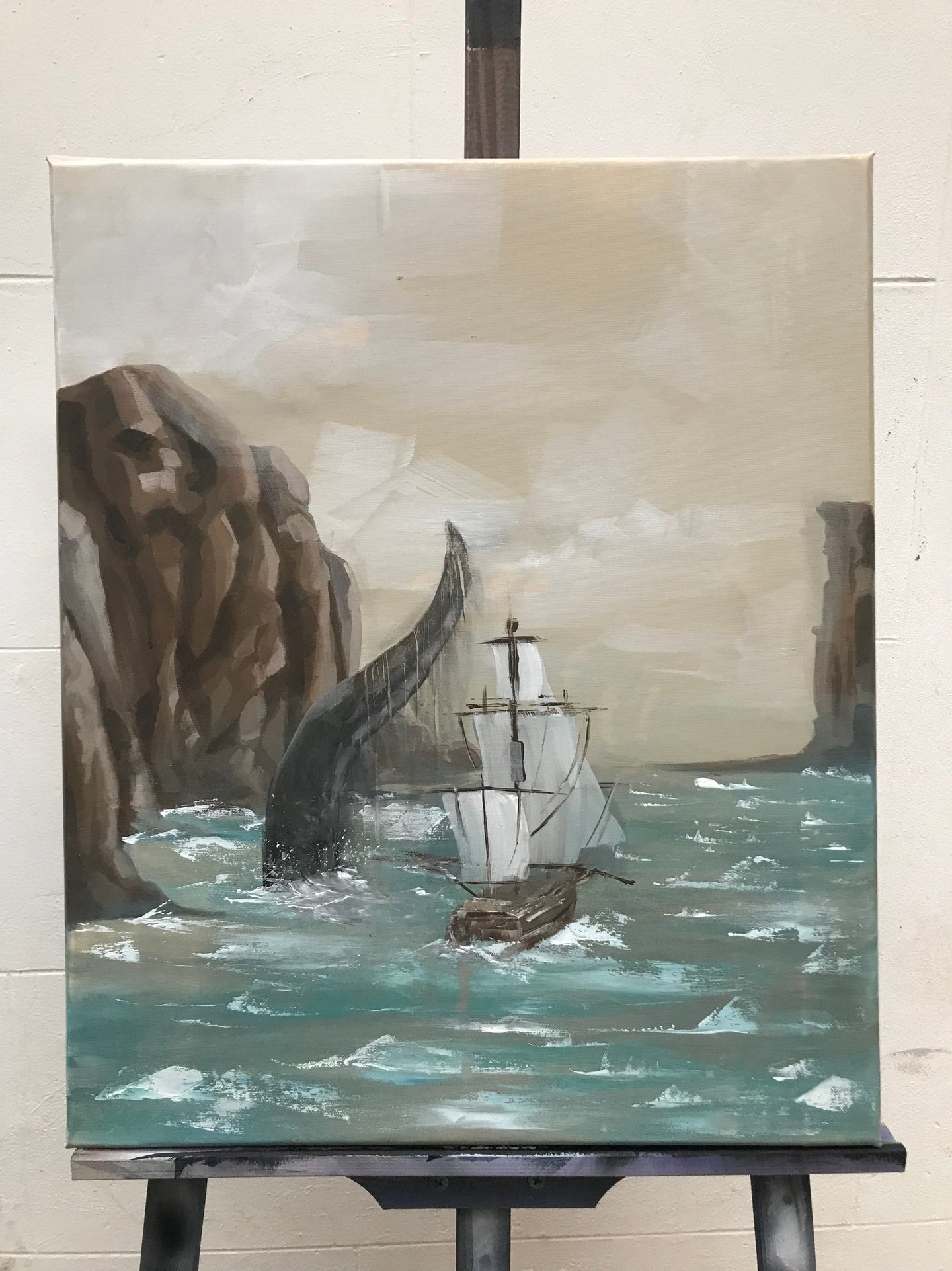 Retrato figurativo al óleo sobre lienzo, con pinceladas sueltas y expresivas que capturan emociones 