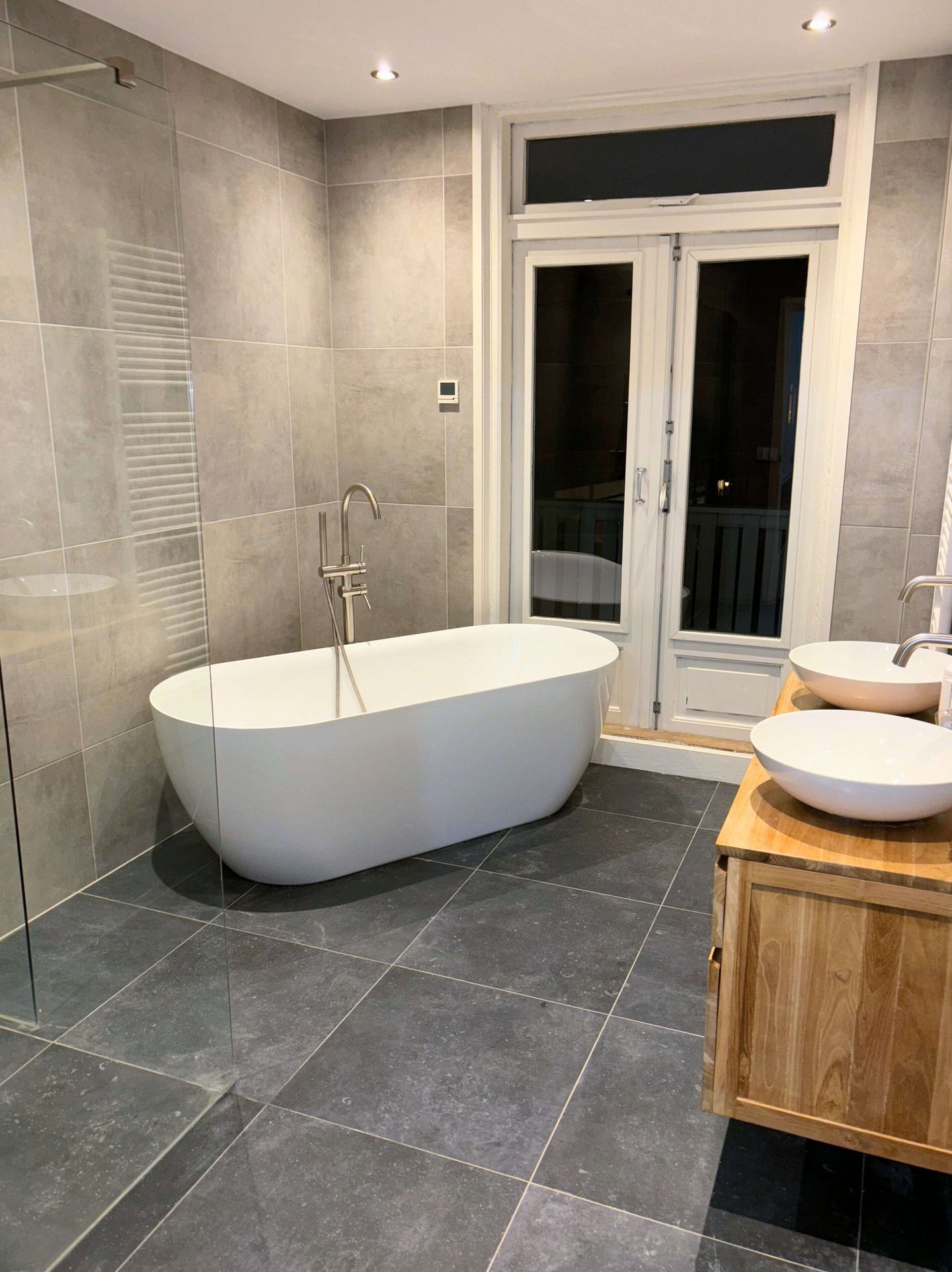 bathroom after regular cleaning