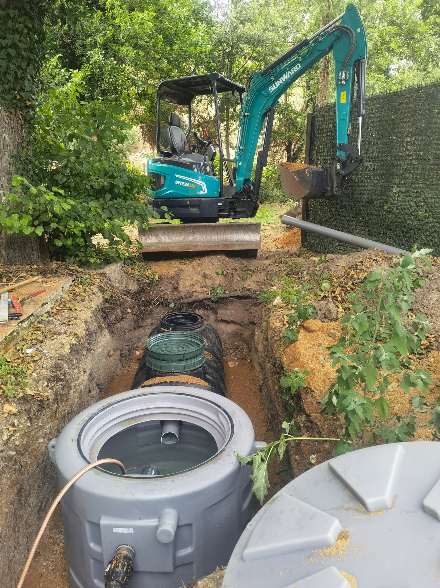 Pose de Cuve de relevage à ajaccio