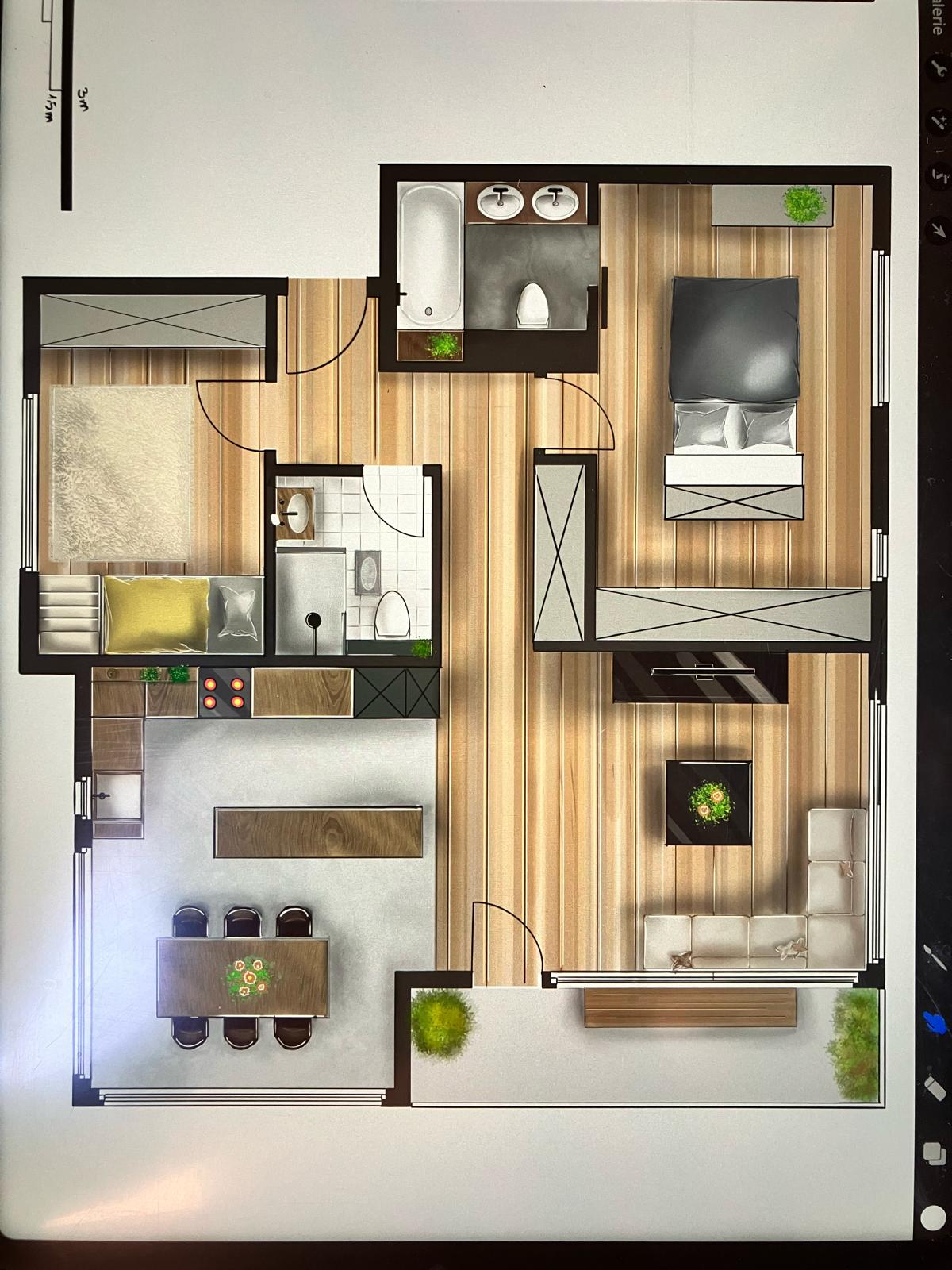 Projection d'un appartement