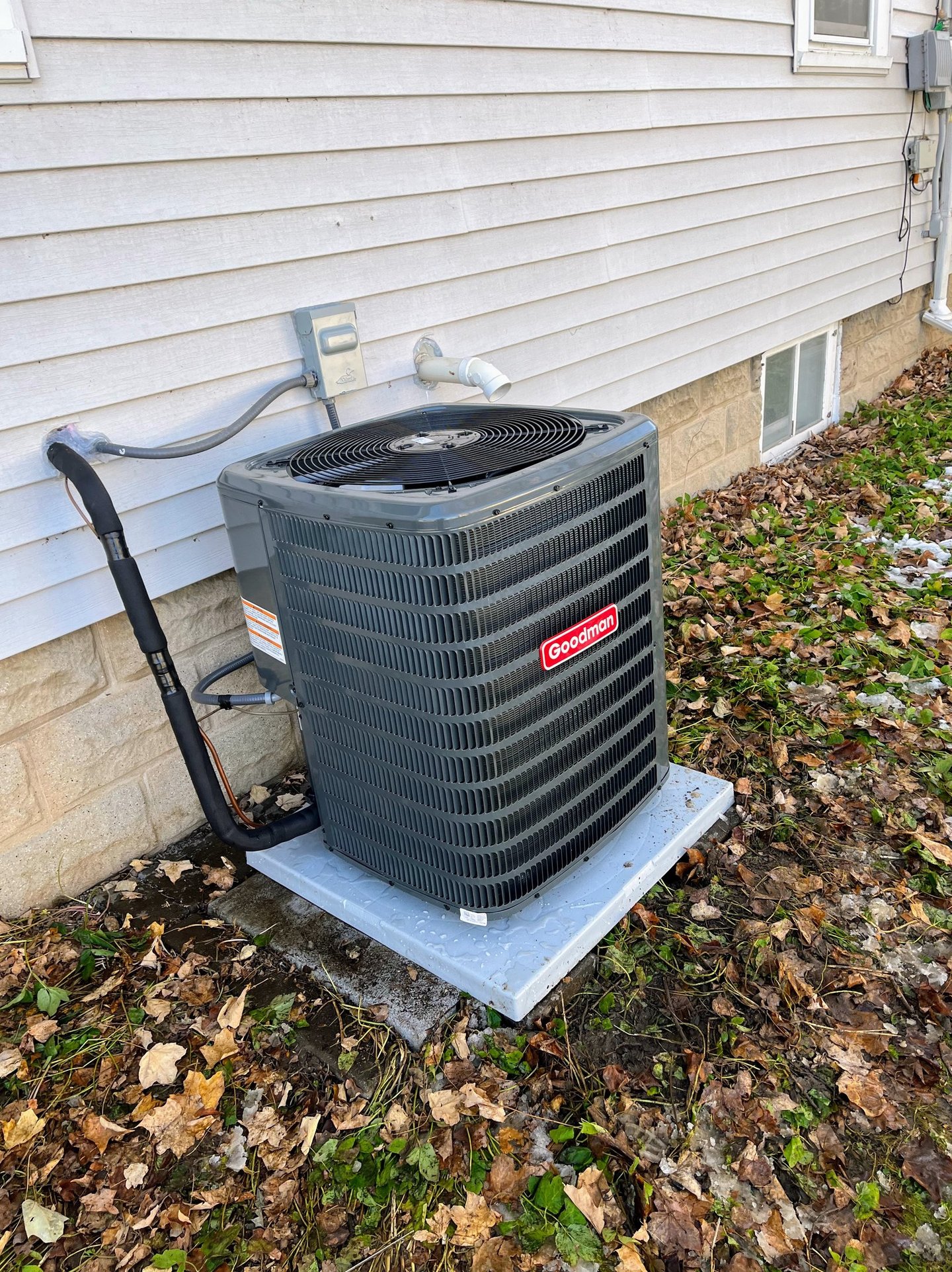 AC unit replacement for this home in Lowell, WI. 